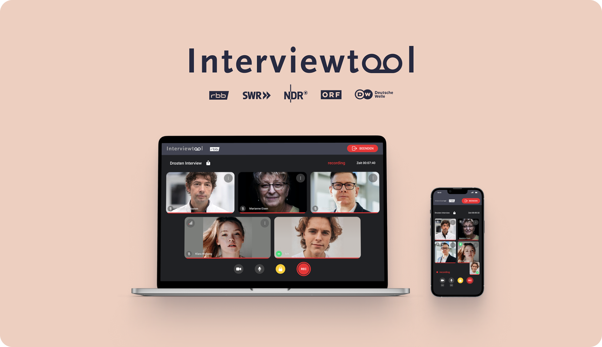 Open Source Interviewtool for SWR, RBB, NDR, ORF, Deutsche Welle - Teresa Prosch