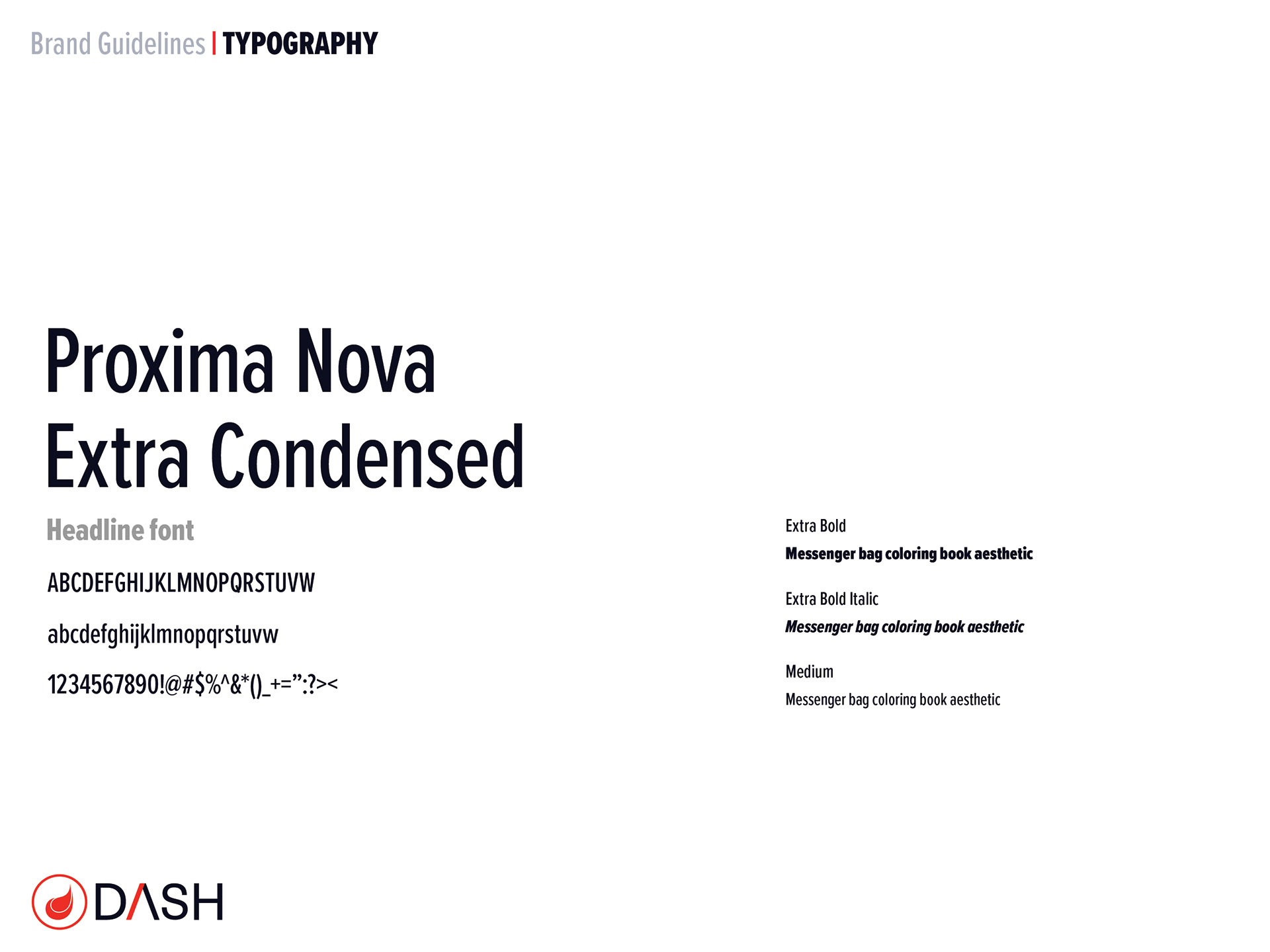 Typography: Headline font