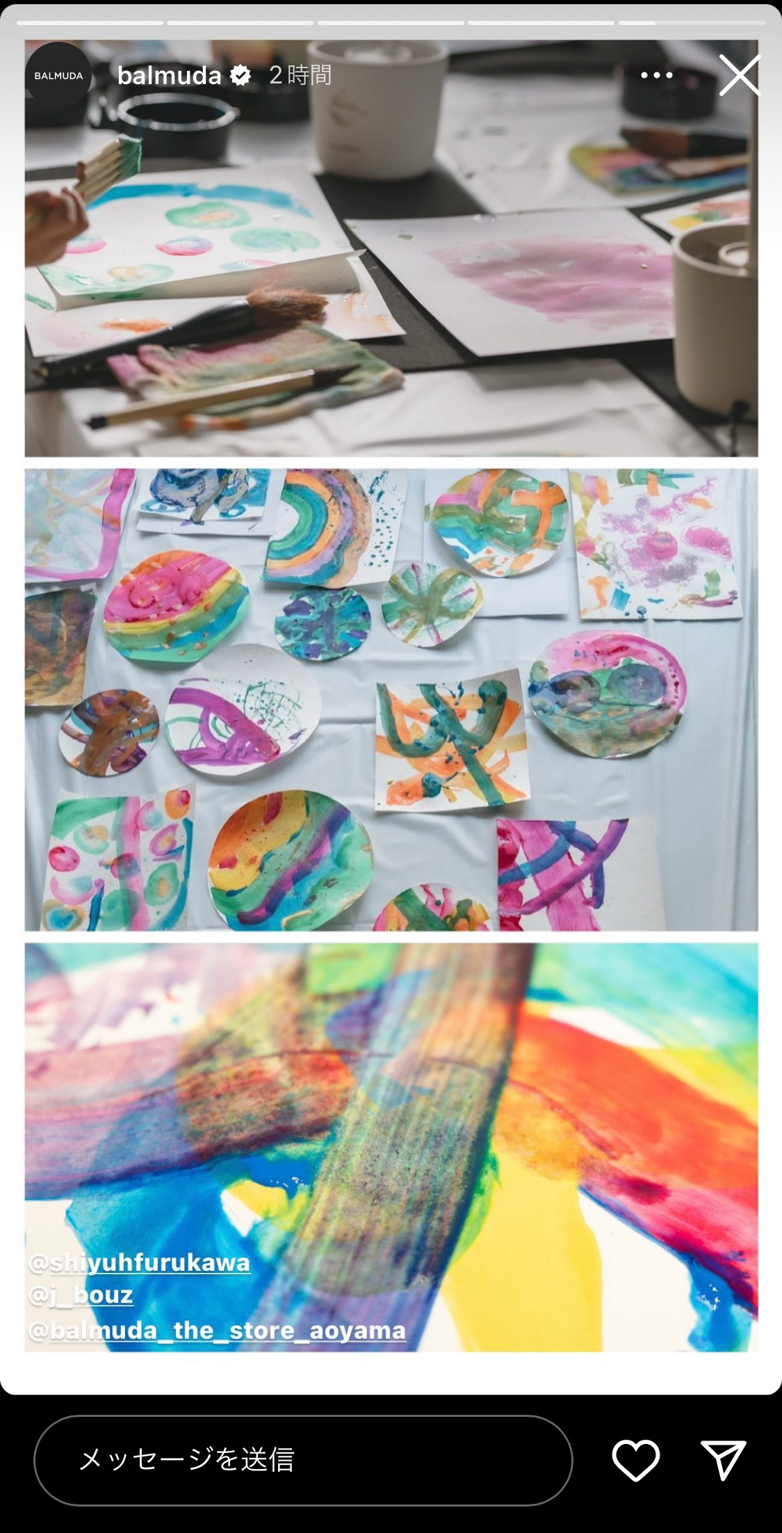 ART SHODO WORKSHOP at BALMUDA The Store Aoyama様