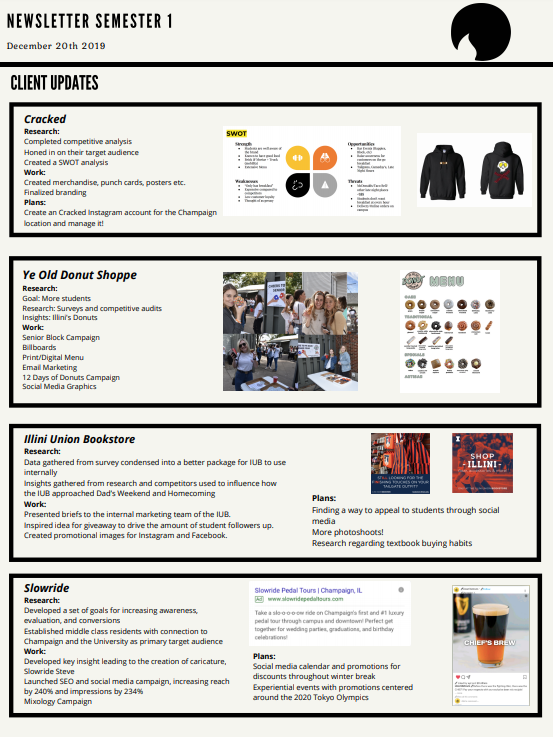 Example of Professional Newsletter with Client Updates from our Teams (2/2)