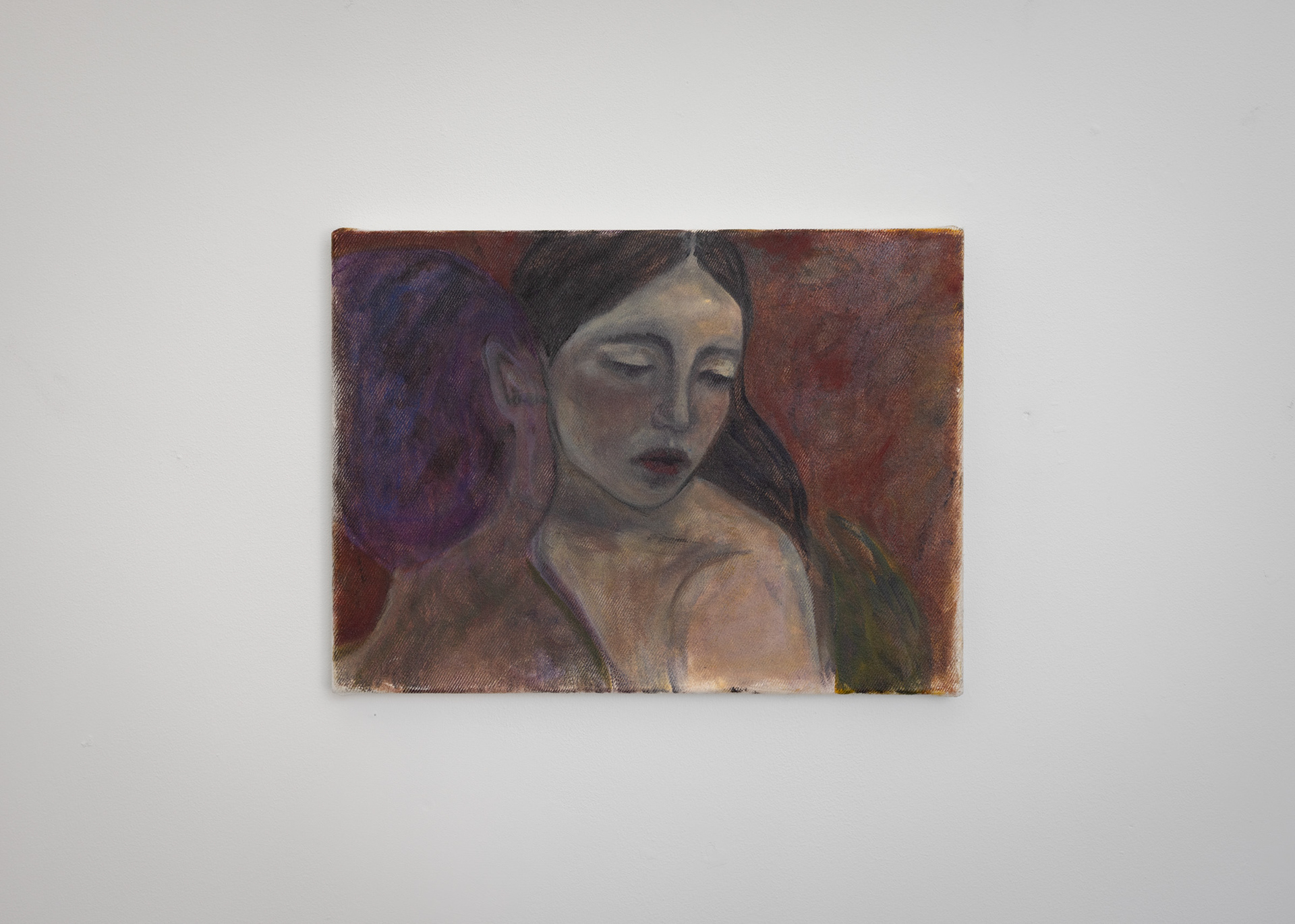 Under the skin, 2025, oil on canvas, 30 x 41 cm