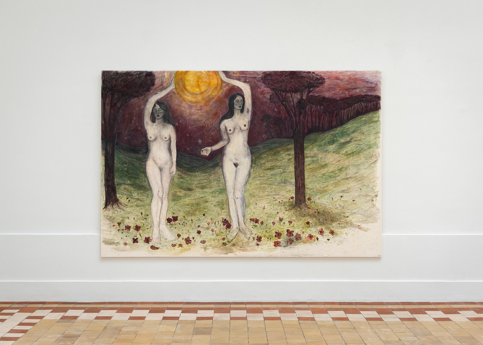 The sun, 2025, oil on canvas, 200 x 300 cm