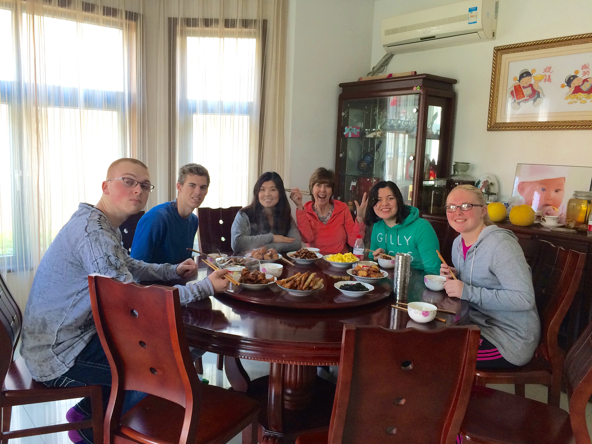 Suzhou, China - Host family breakfast