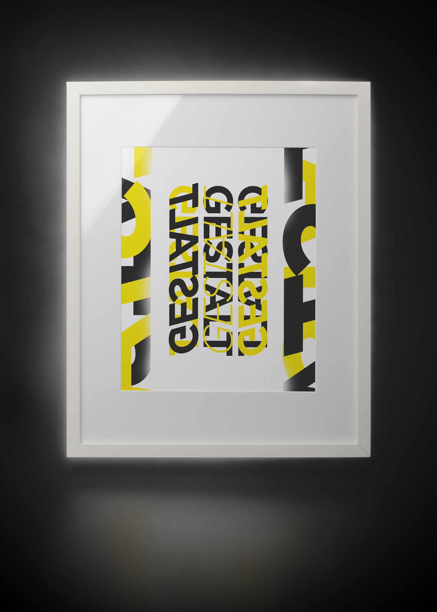 Typografie-Poster Gestalt benlanger.de