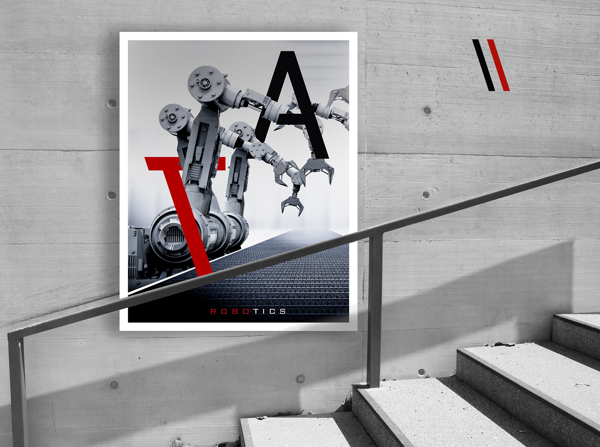 Corporate Plakatdesign, Sichtbetonarchitektur, Außenwandgestaltung