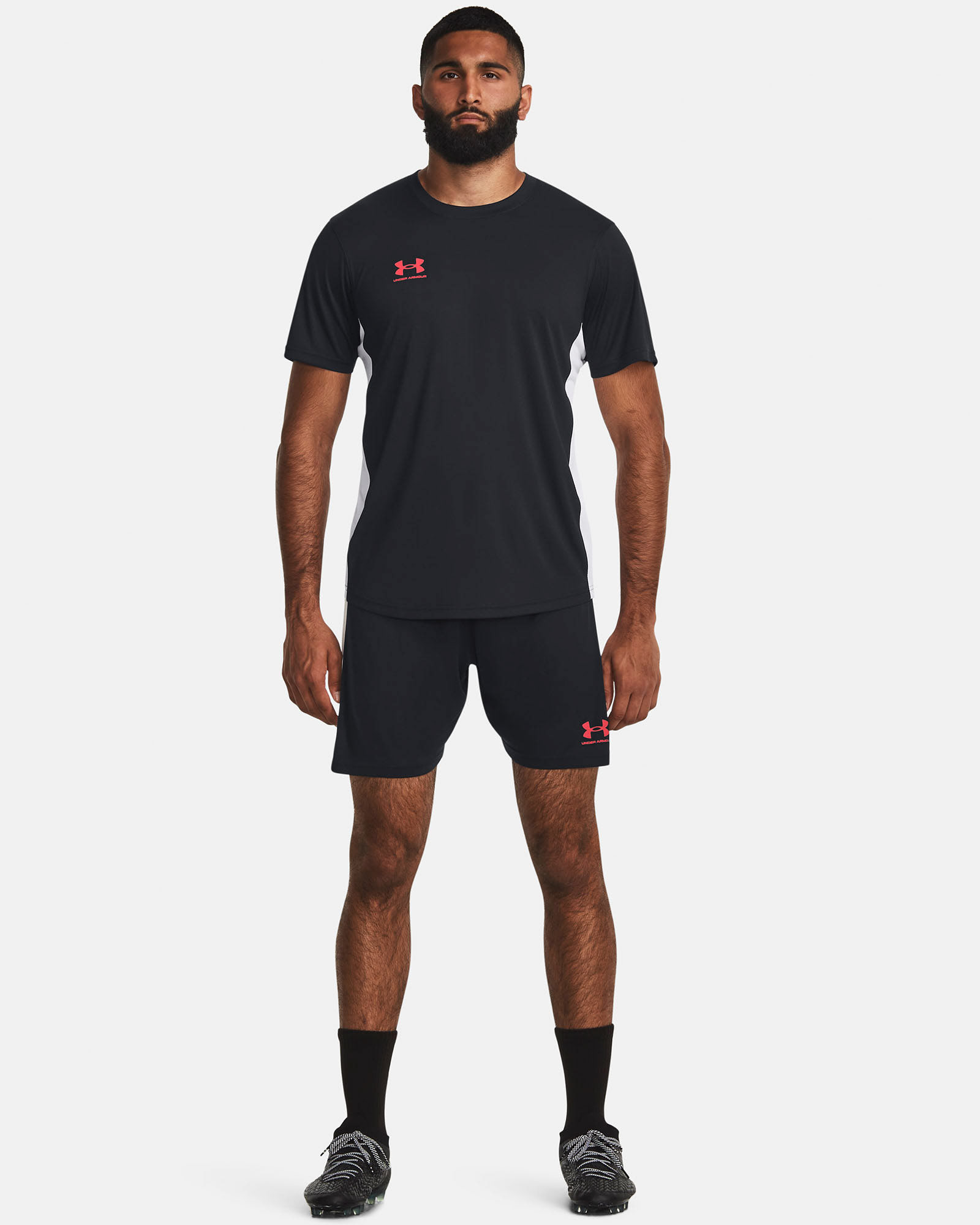 Muhammad Abbasi | Under Armour | Ecom Shoot | Black short-sleeve tee with Under Armour logo
