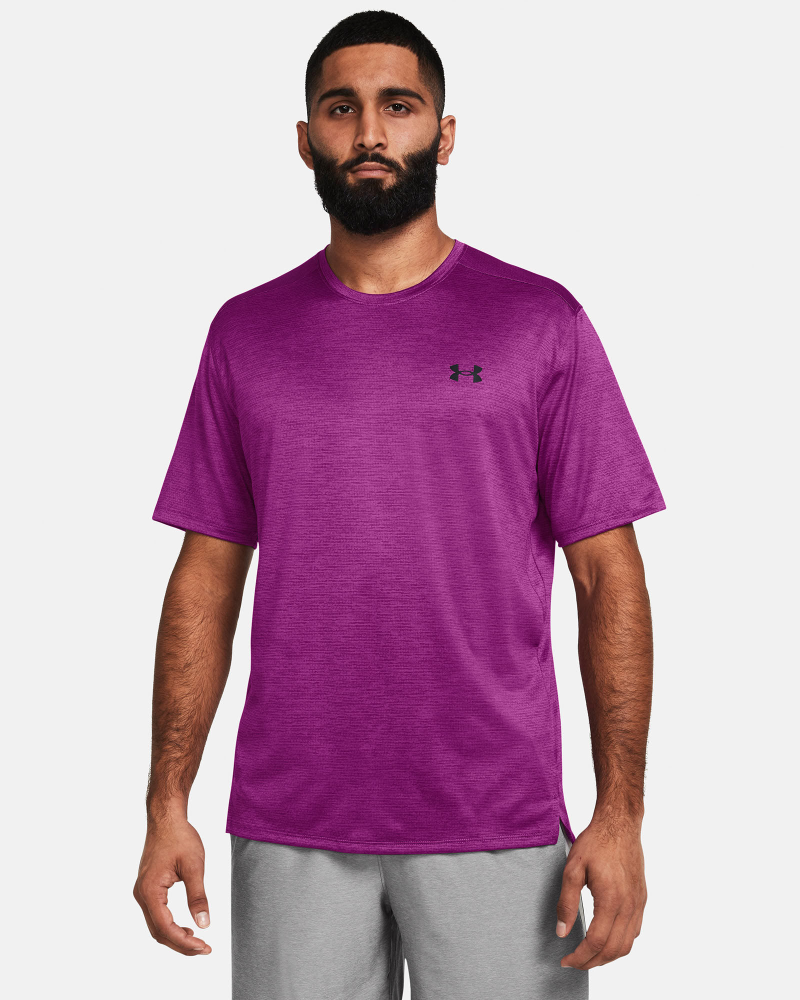 Muhammad Abbasi | Under Armour | Ecom Shoot | Purple short-sleeve tee