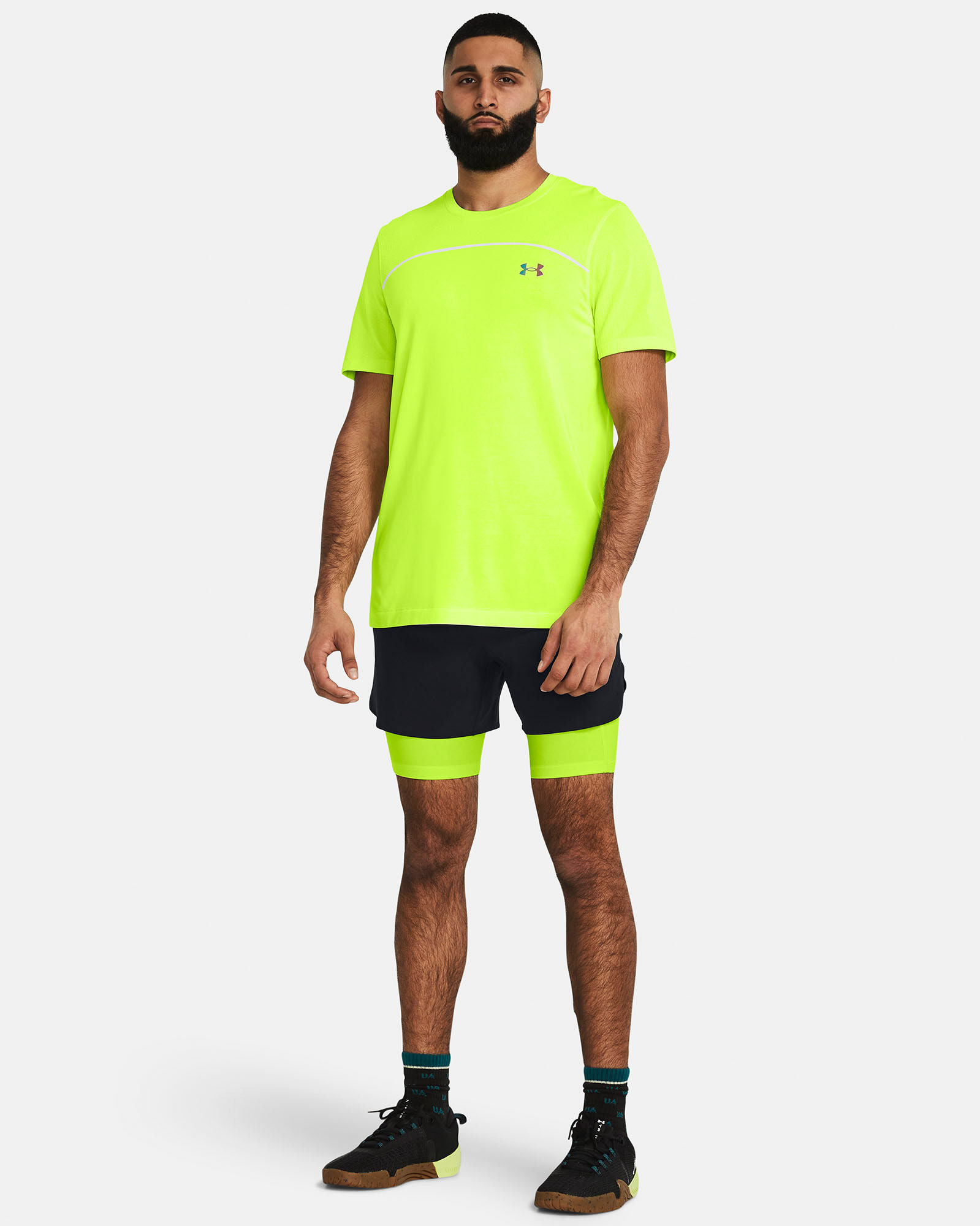 Muhammad Abbasi | Under Armour | Ecom Shoot | Neon yellow training set