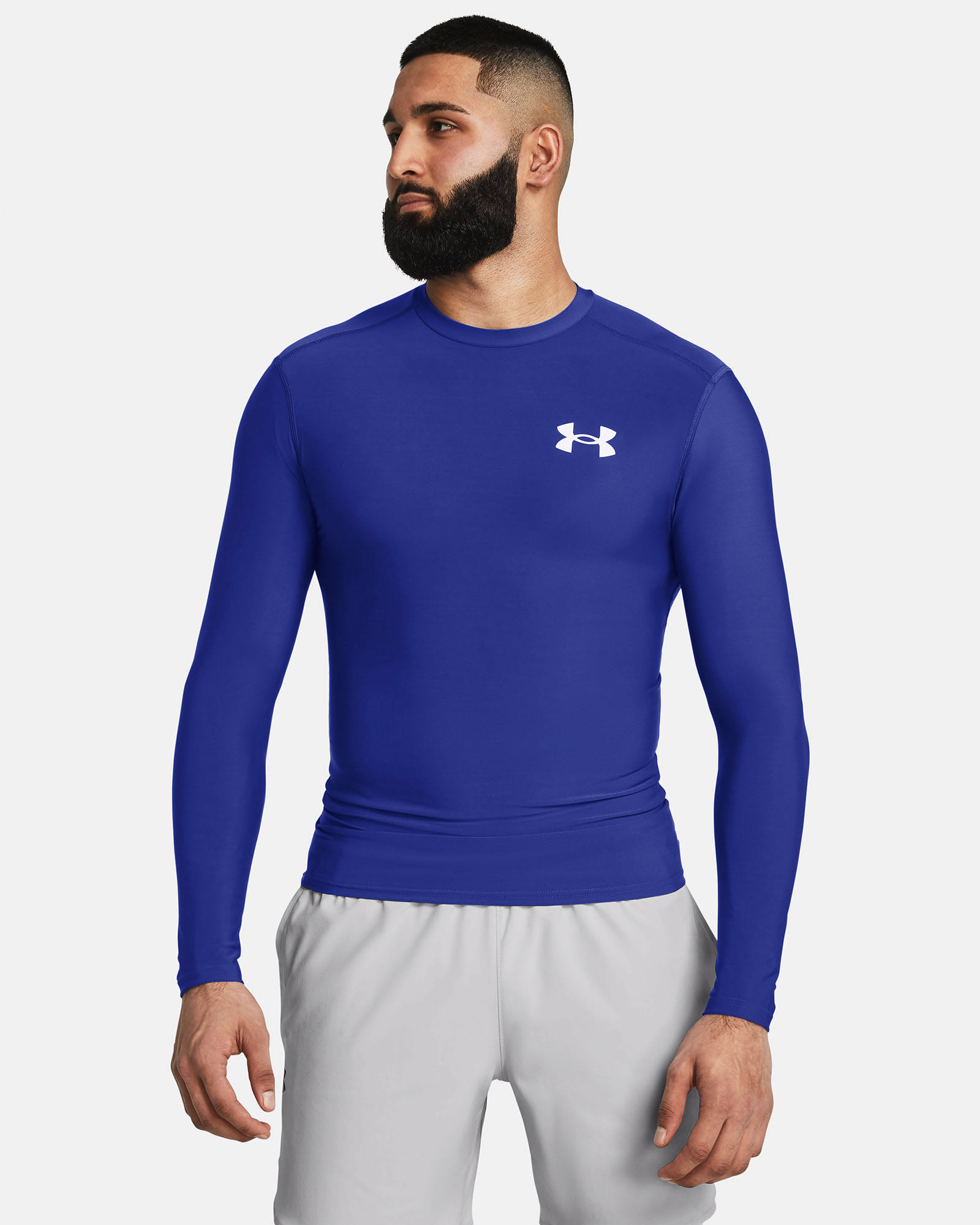 Muhammad Abbasi | Under Armour | Ecom Shoot | Royal blue compression long-sleeve top 