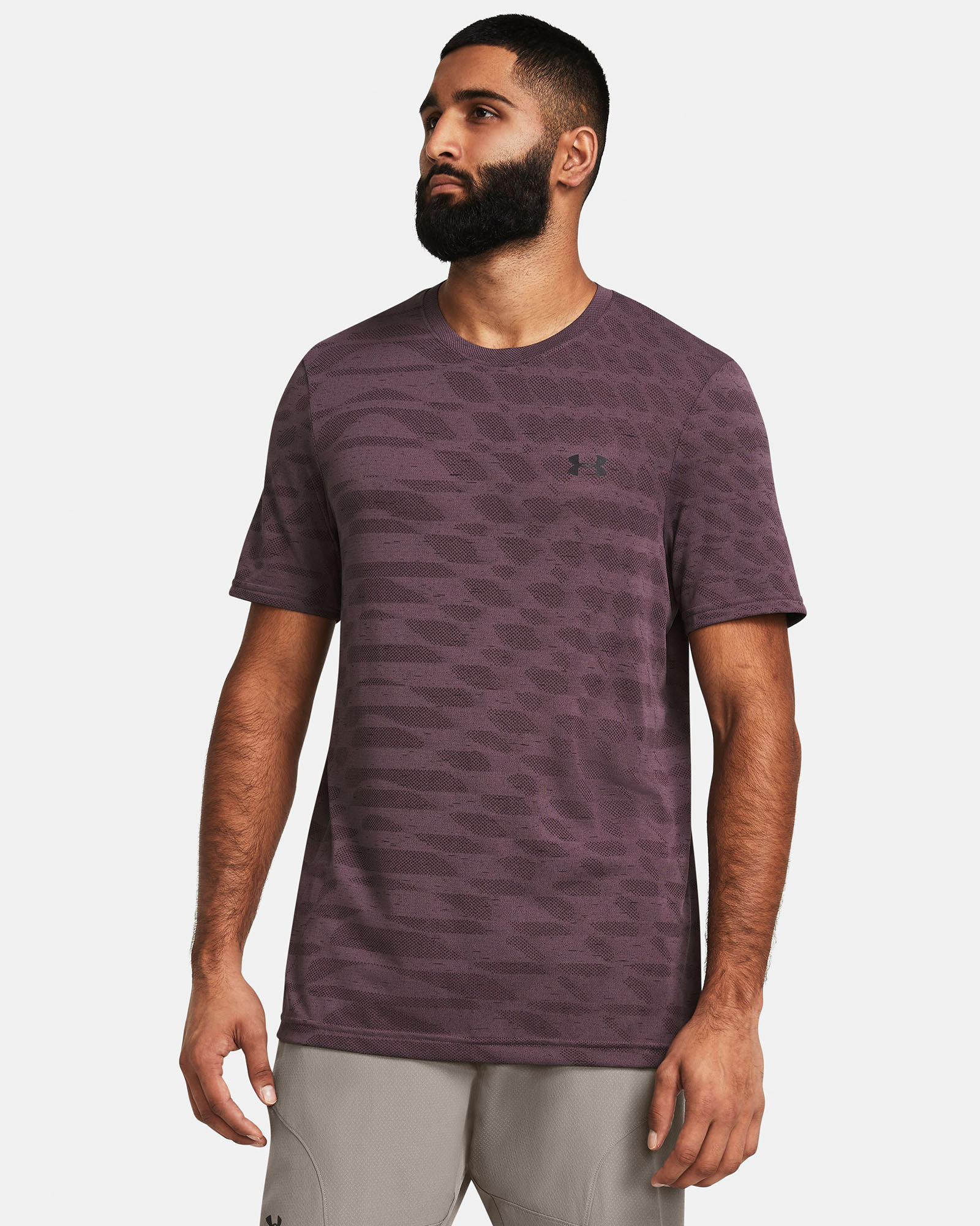 Muhammad Abbasi | Under Armour | Ecom Shoot | Maroon patterned tee