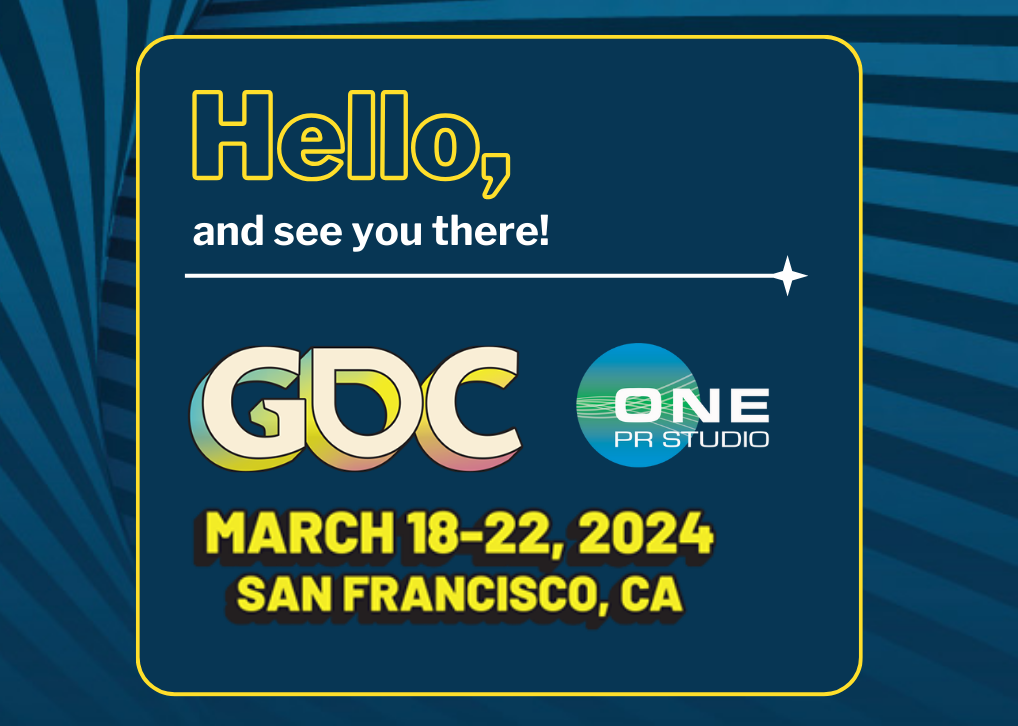 Graphic I made for ONE PR's LinkedIn networking for GDC