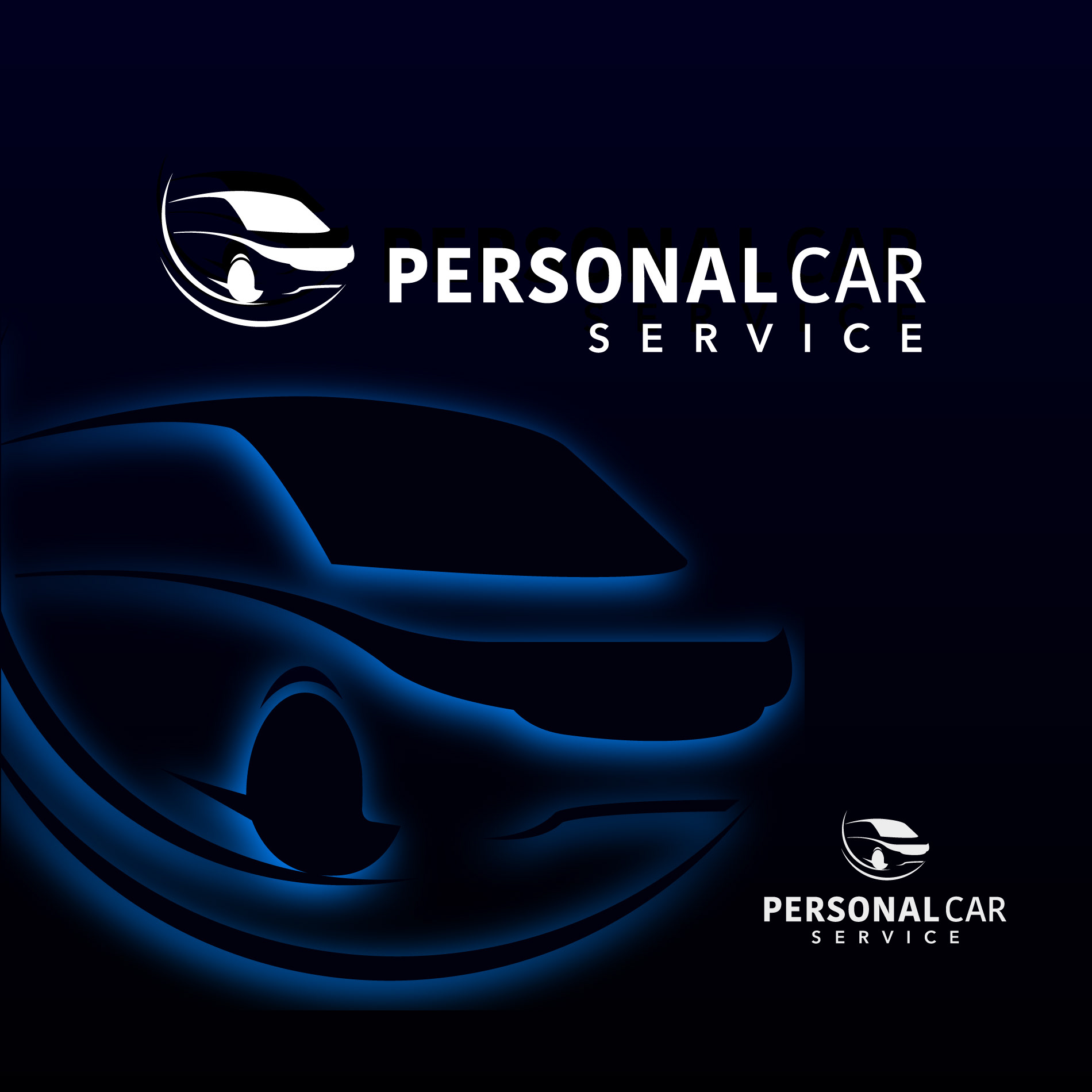 ontwerp logo Personal Car Service