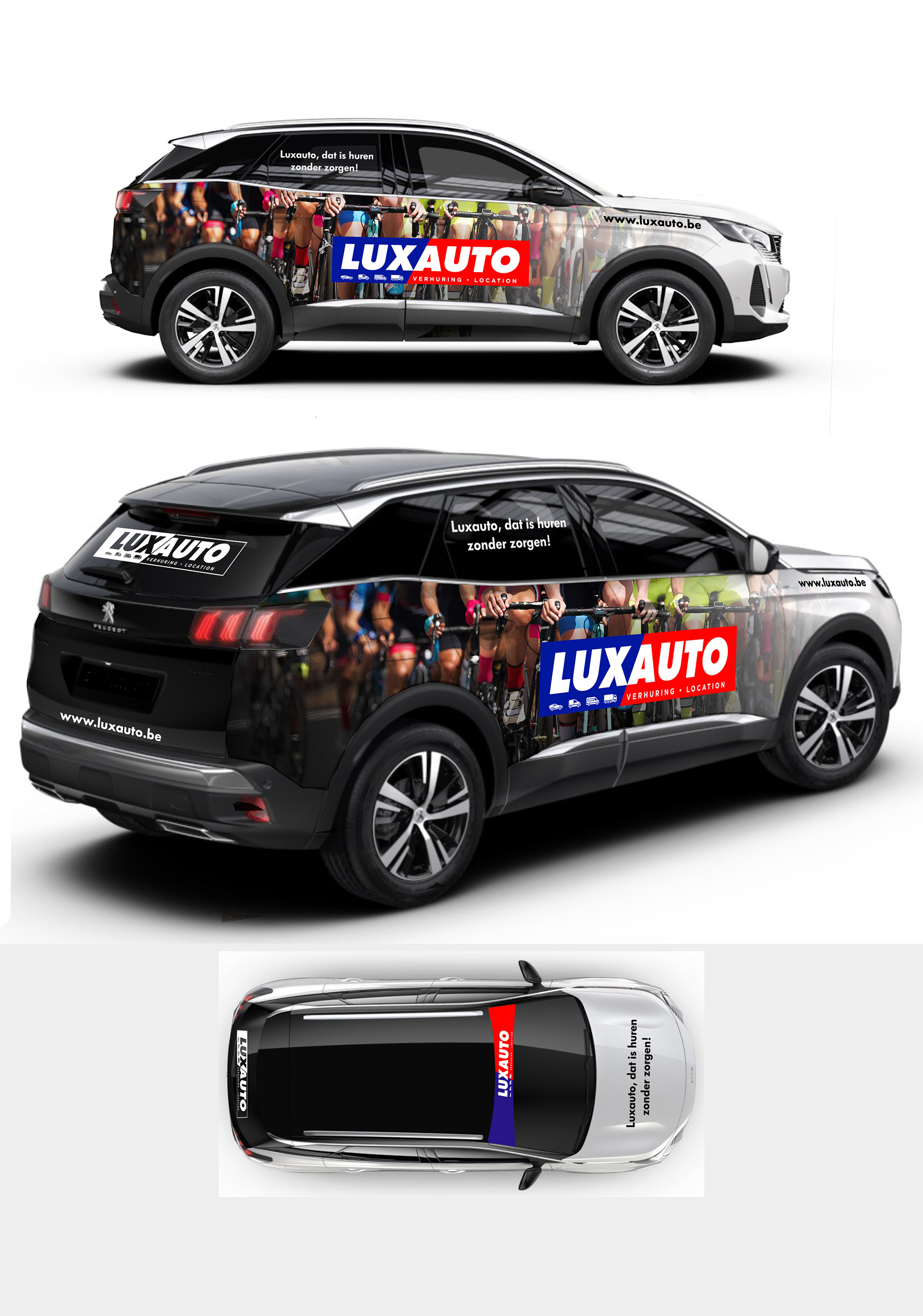 ontwerp lay-out voor een full-wrap