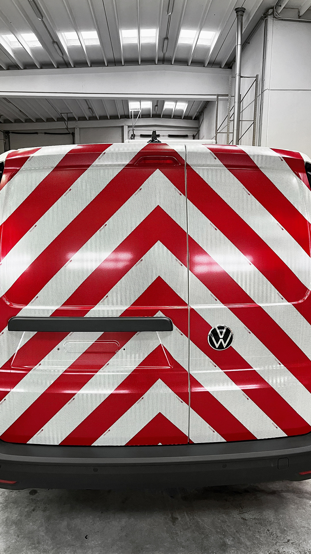 3M veiligheidsmarkeringen op een bestelwagen