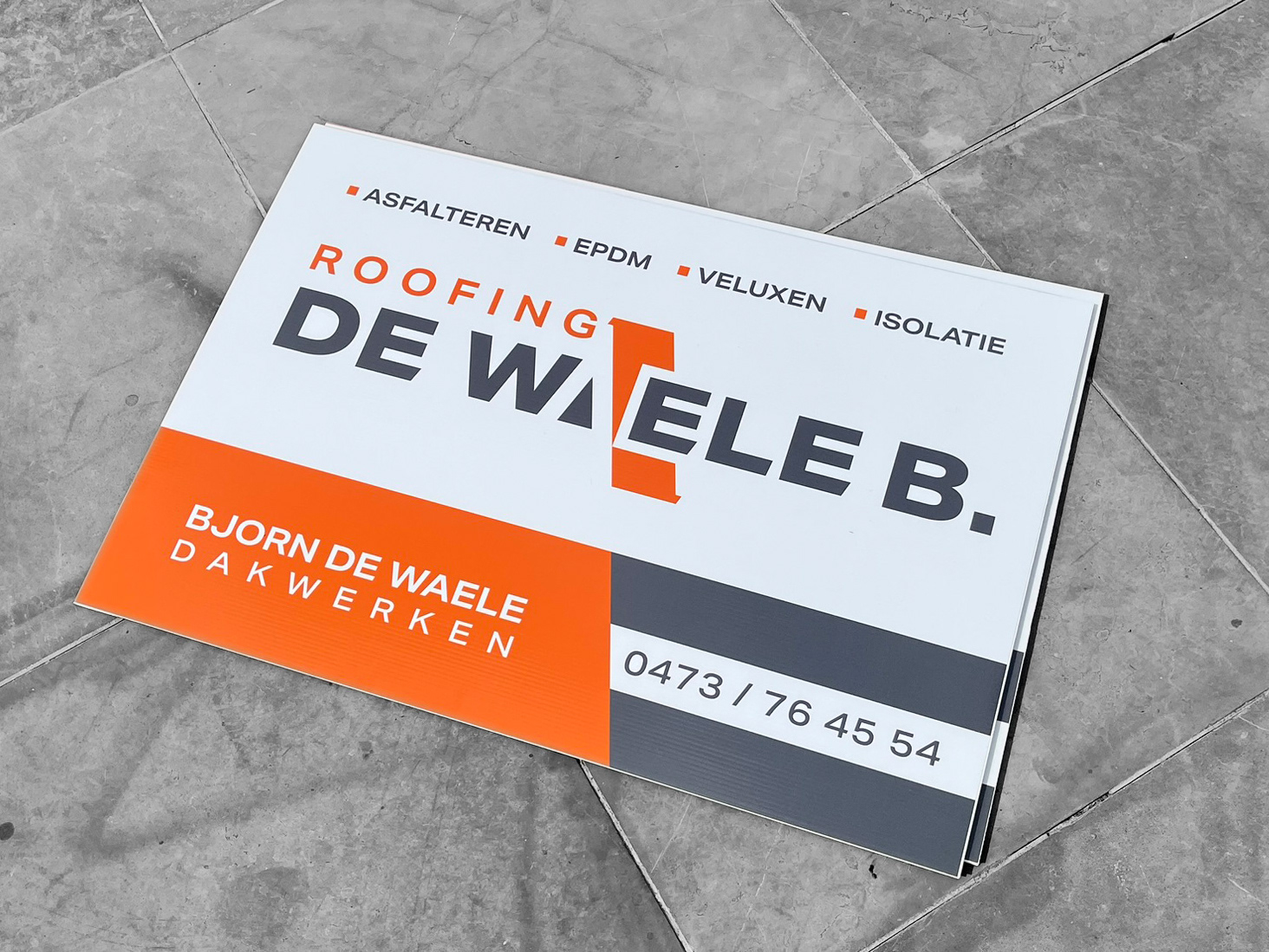 weefpanelen voor een dakbedrijf uit Olsene (kanaalplaat 3mm)