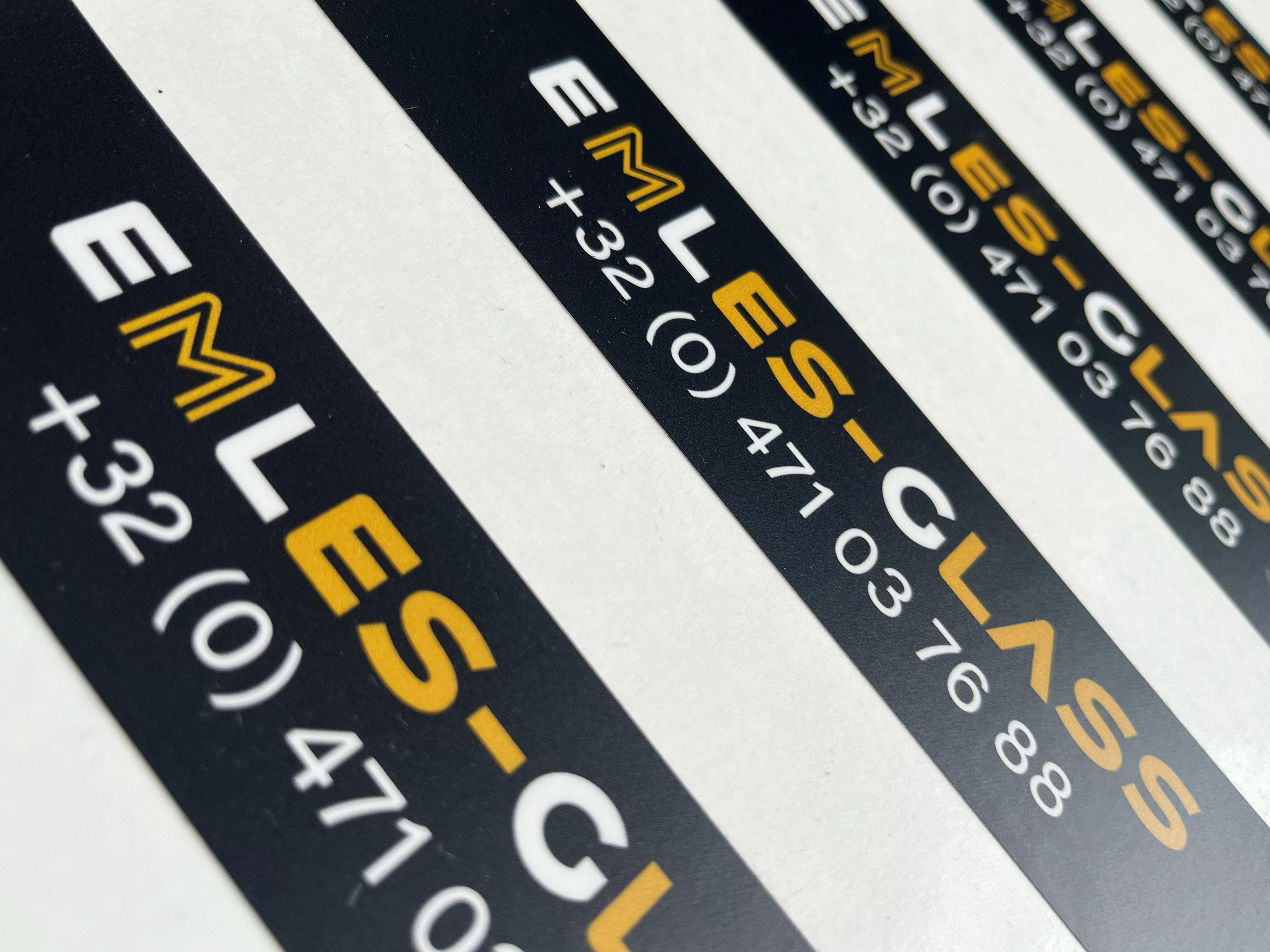 stickers (print) met mat laminaat