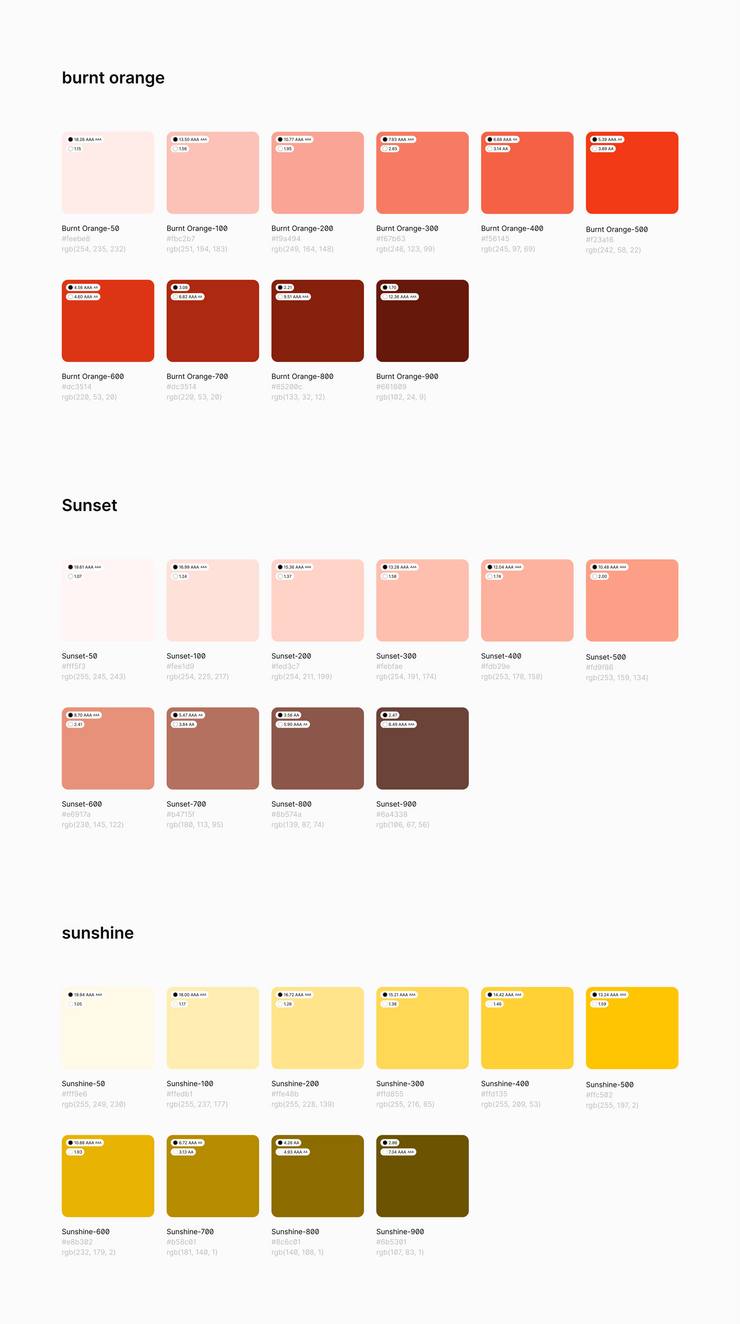 Brand colours