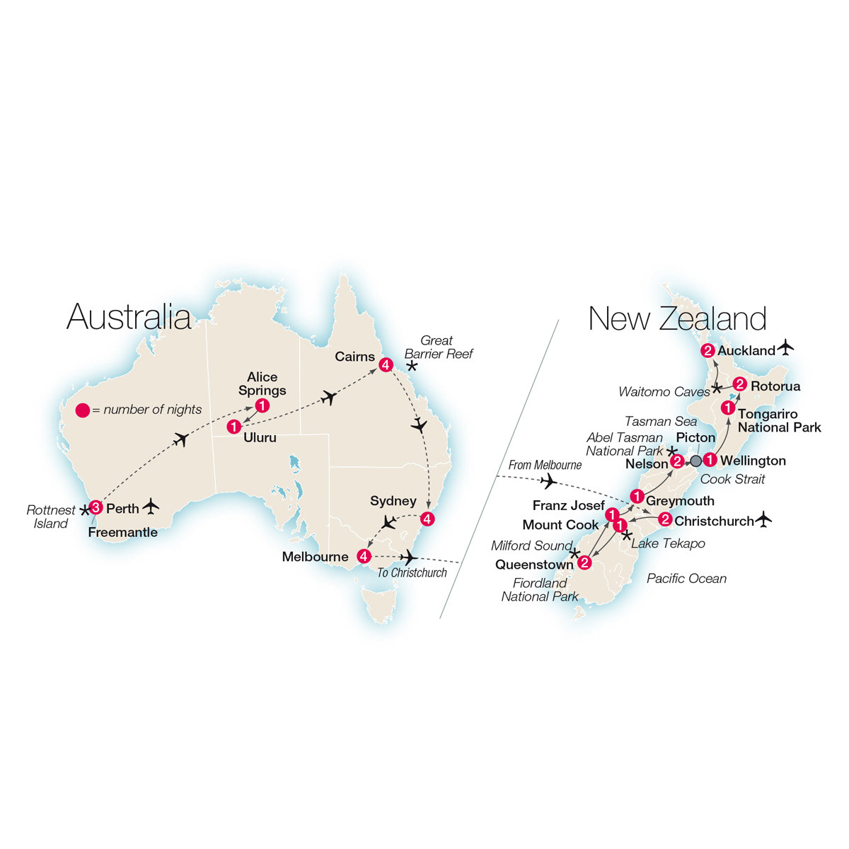 Touring map