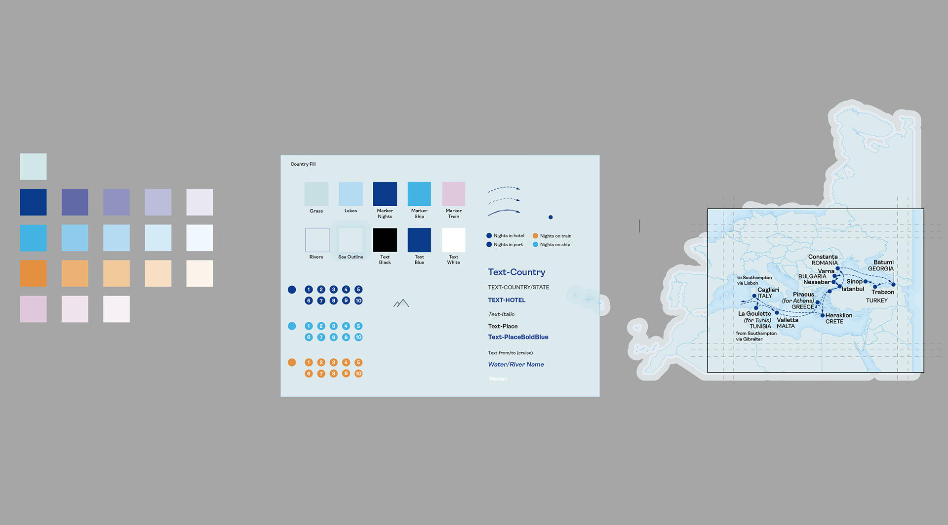 Adobe Illustrator template showing set up and end result