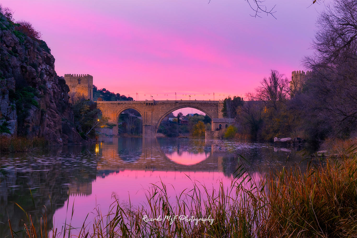 Puente de San Martín Toledo Luces de Navidad