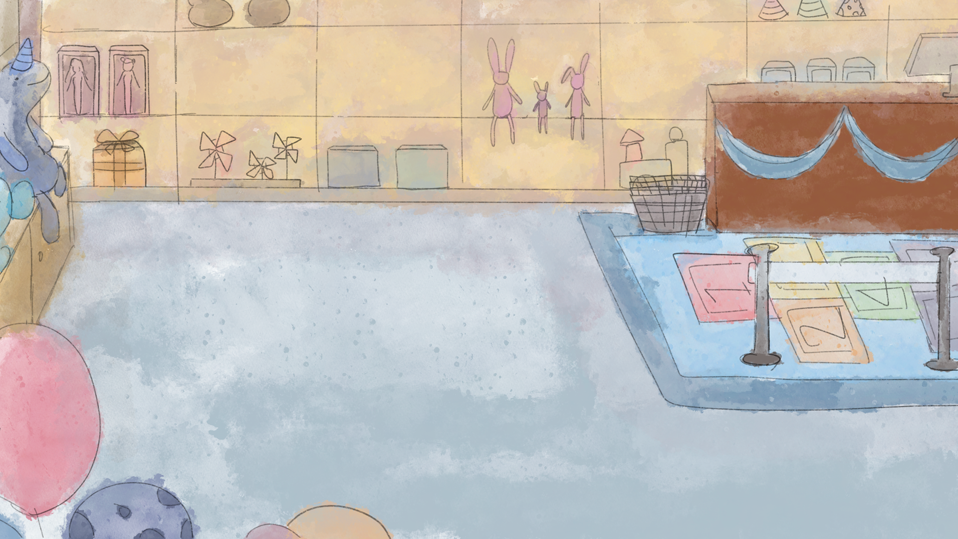 Background Design: Store Interior Front