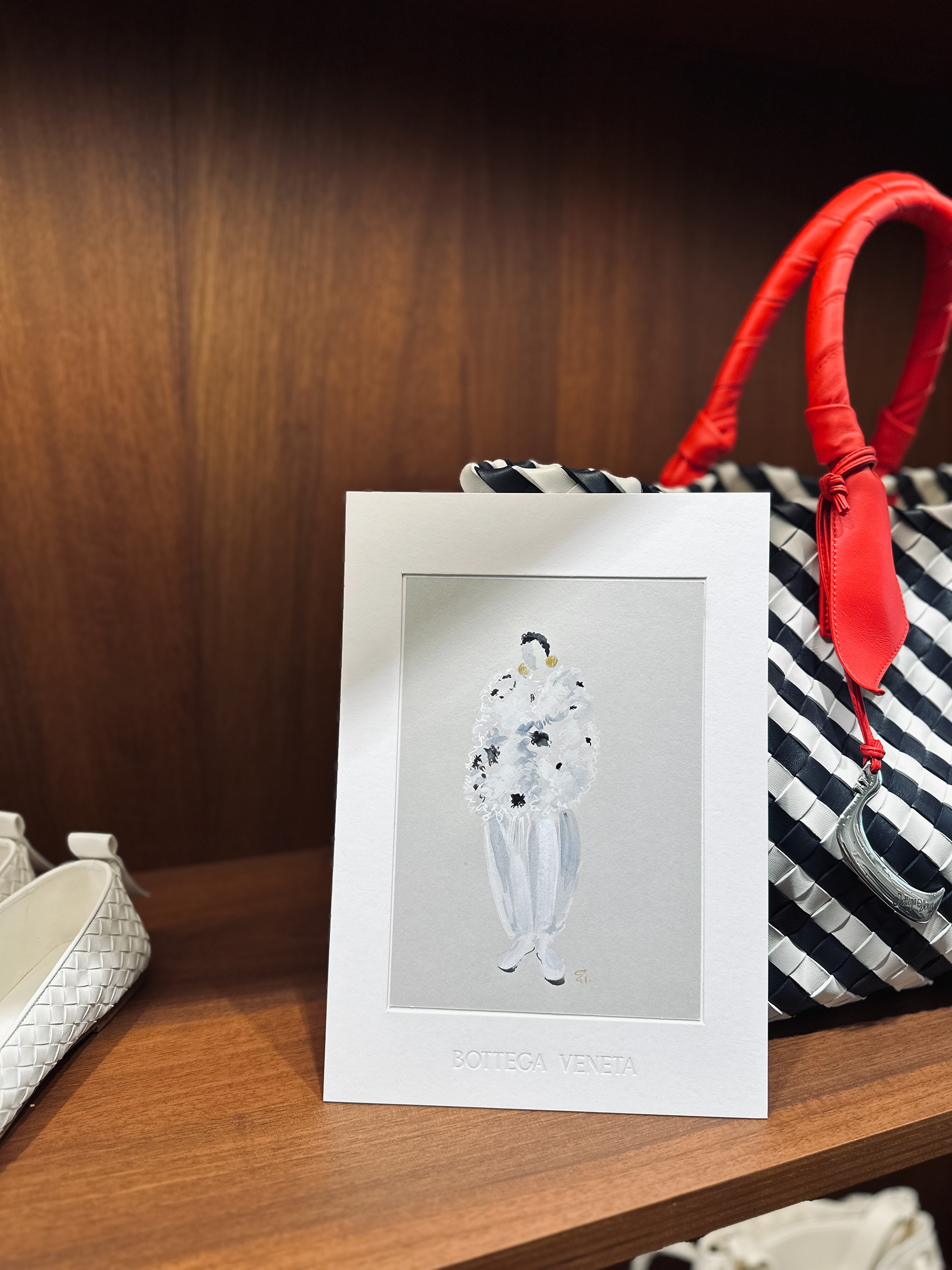 Bottega Veneta live illustration 