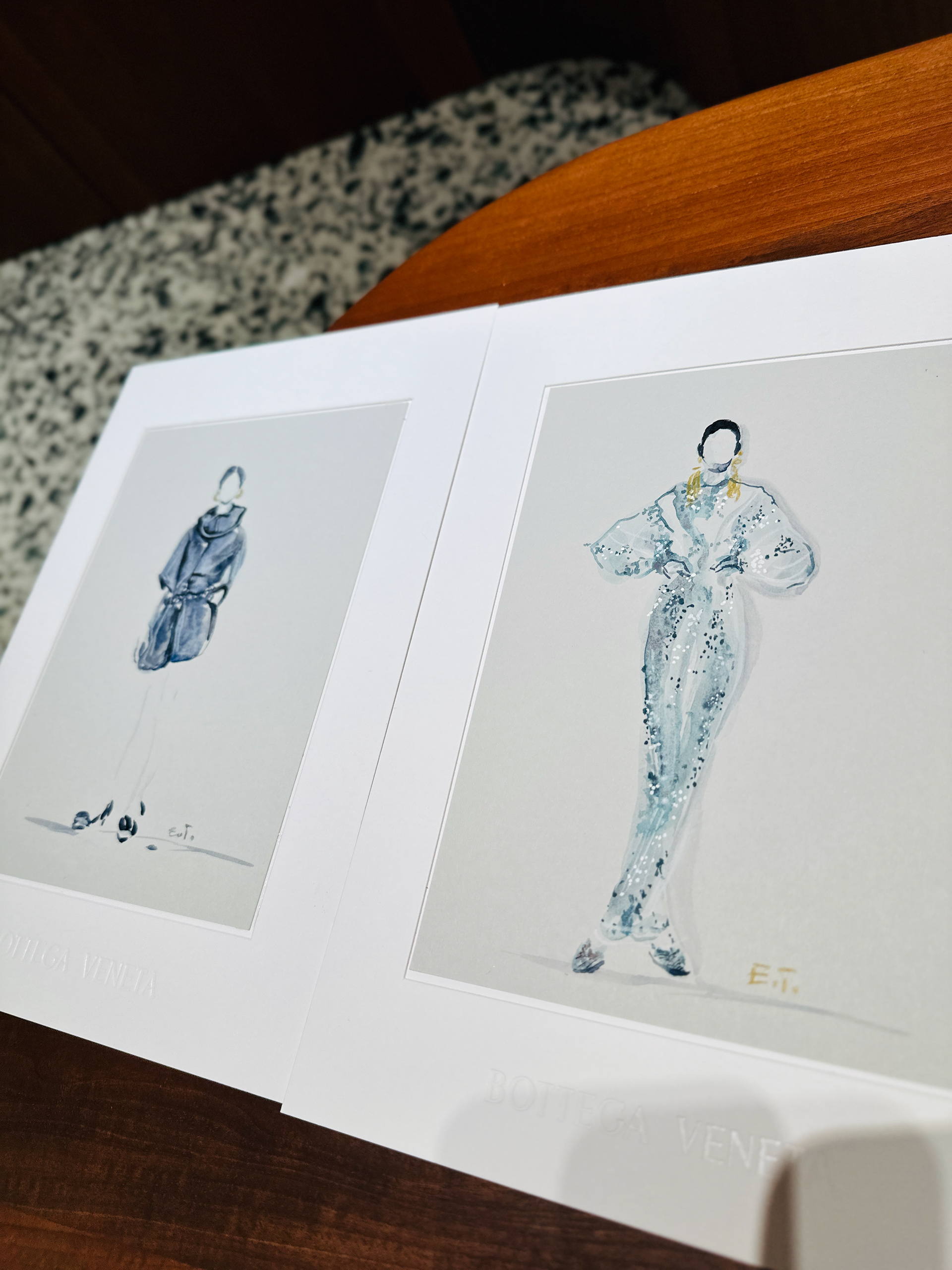 Bottega Veneta live illustration 
