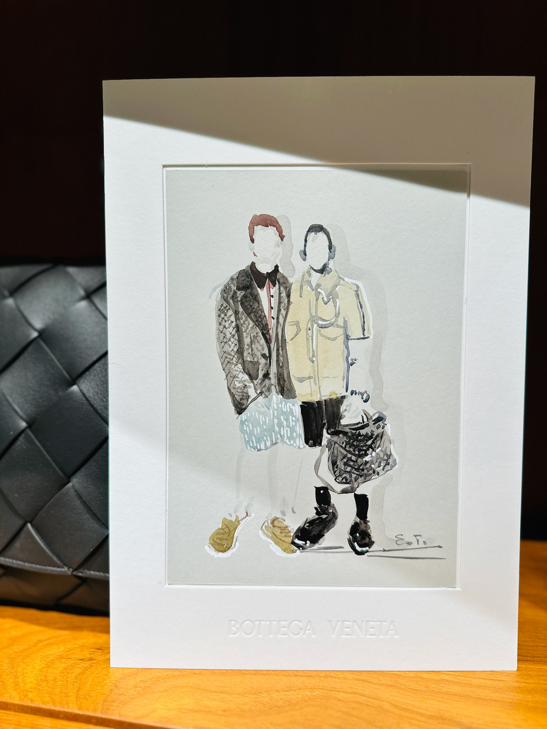 Bottega Veneta live illustration 