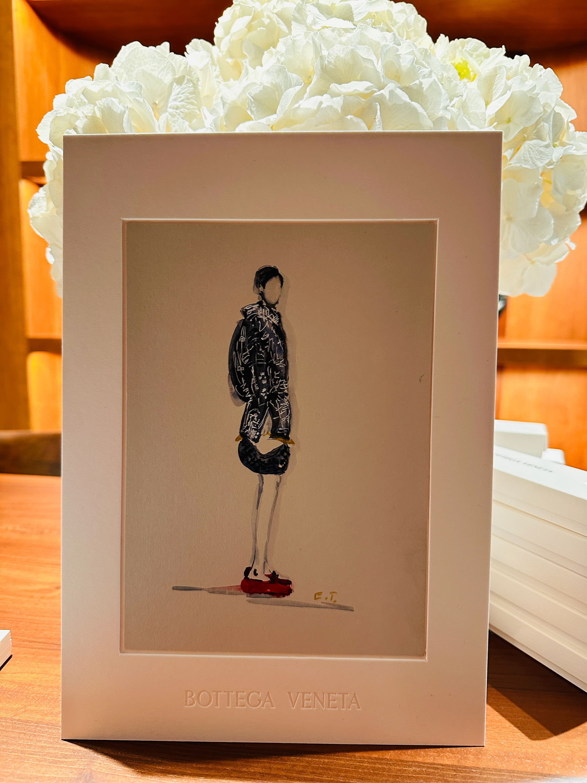 Bottega Veneta live illustration 