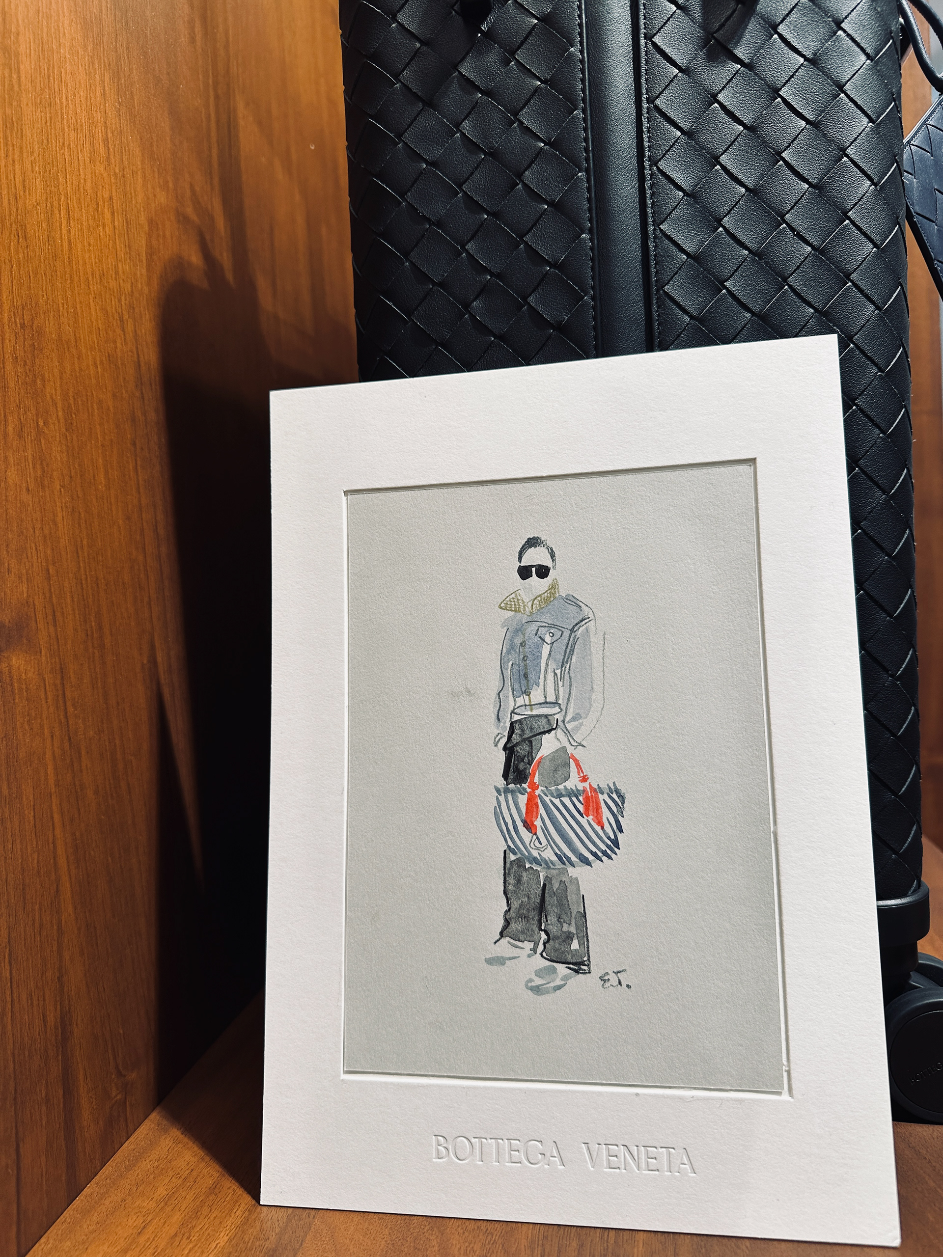 Bottega Veneta live illustration 