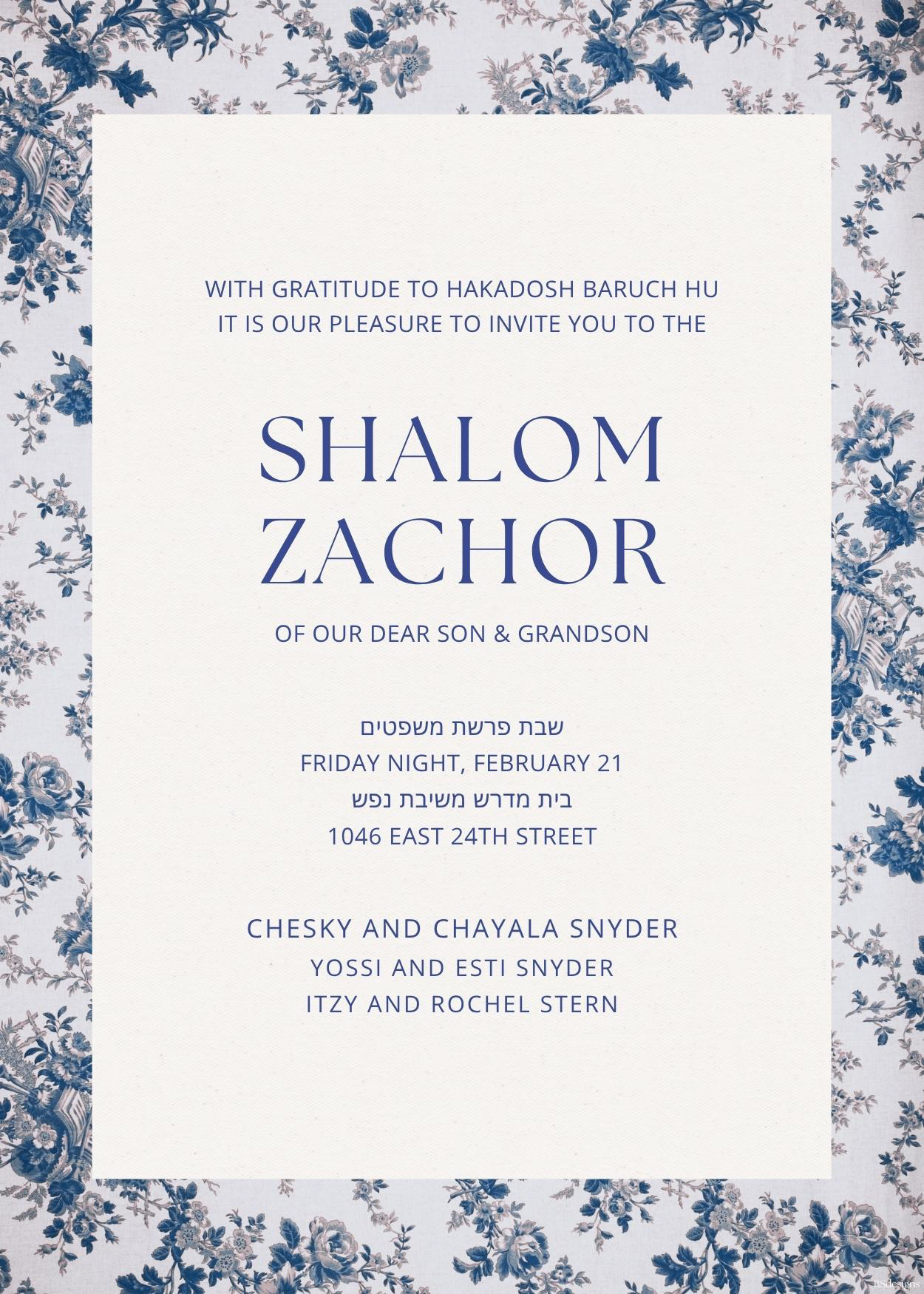 Shalom Zachor #24