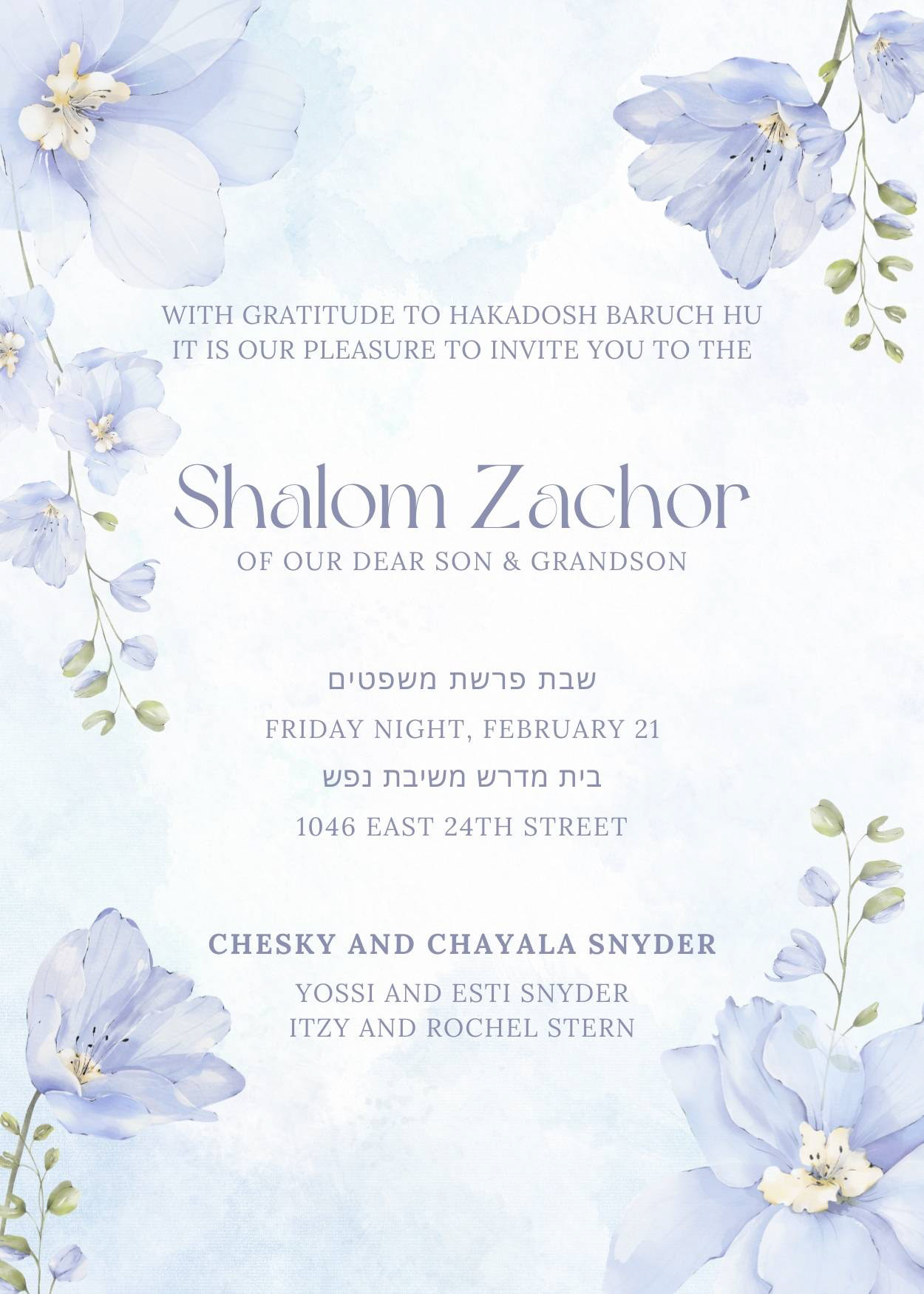 Shalom Zachor #30