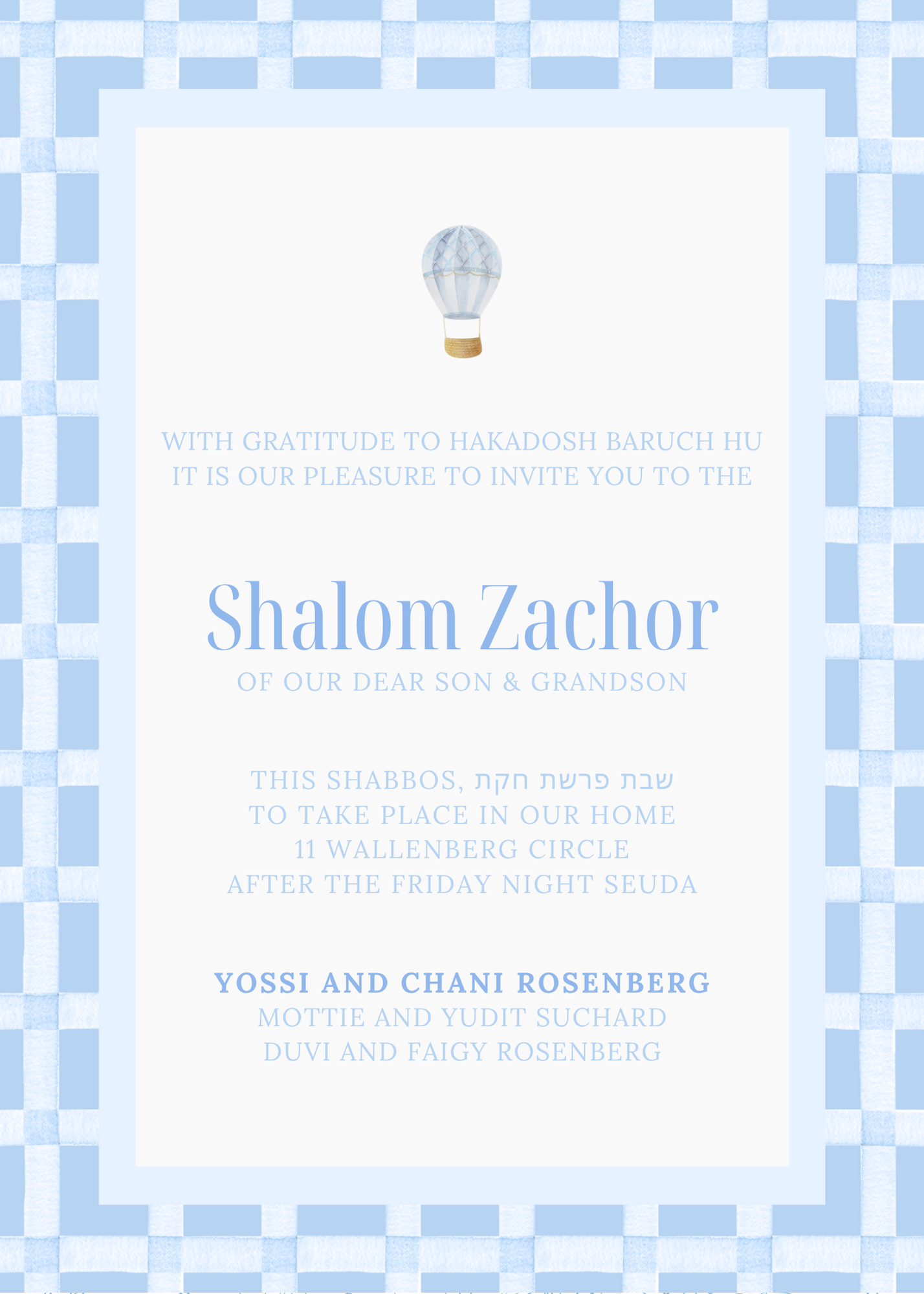 Shalom Zachor #10