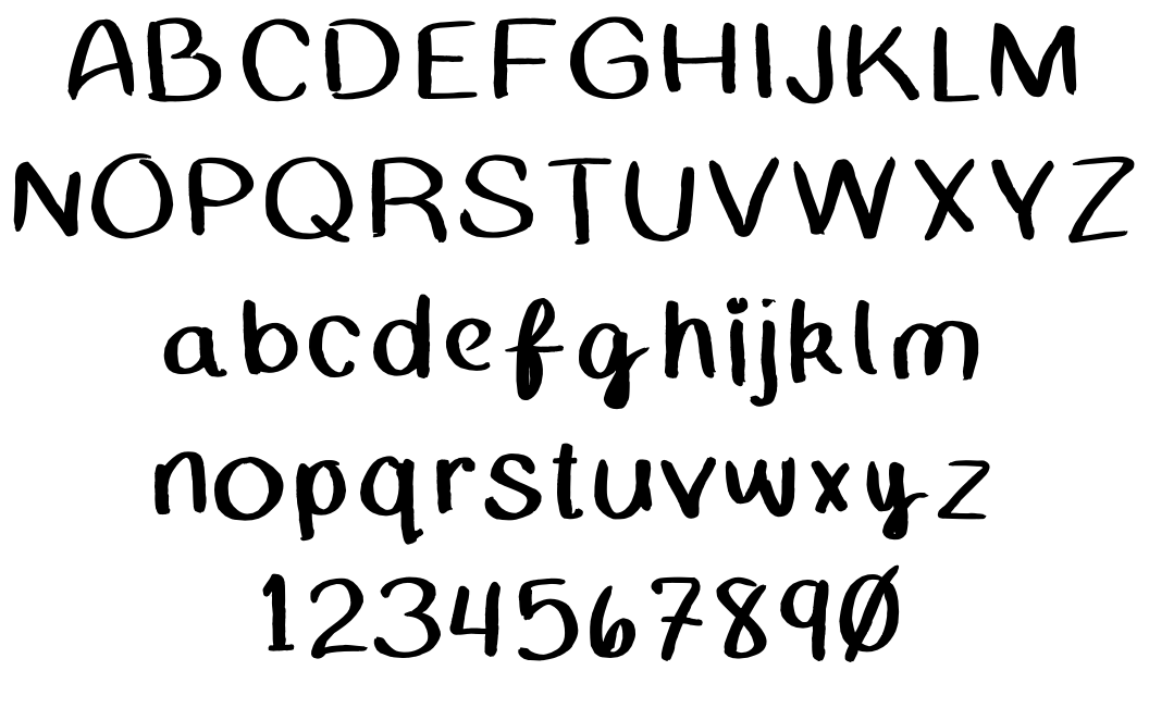 "Farmers Market" drawn by hand