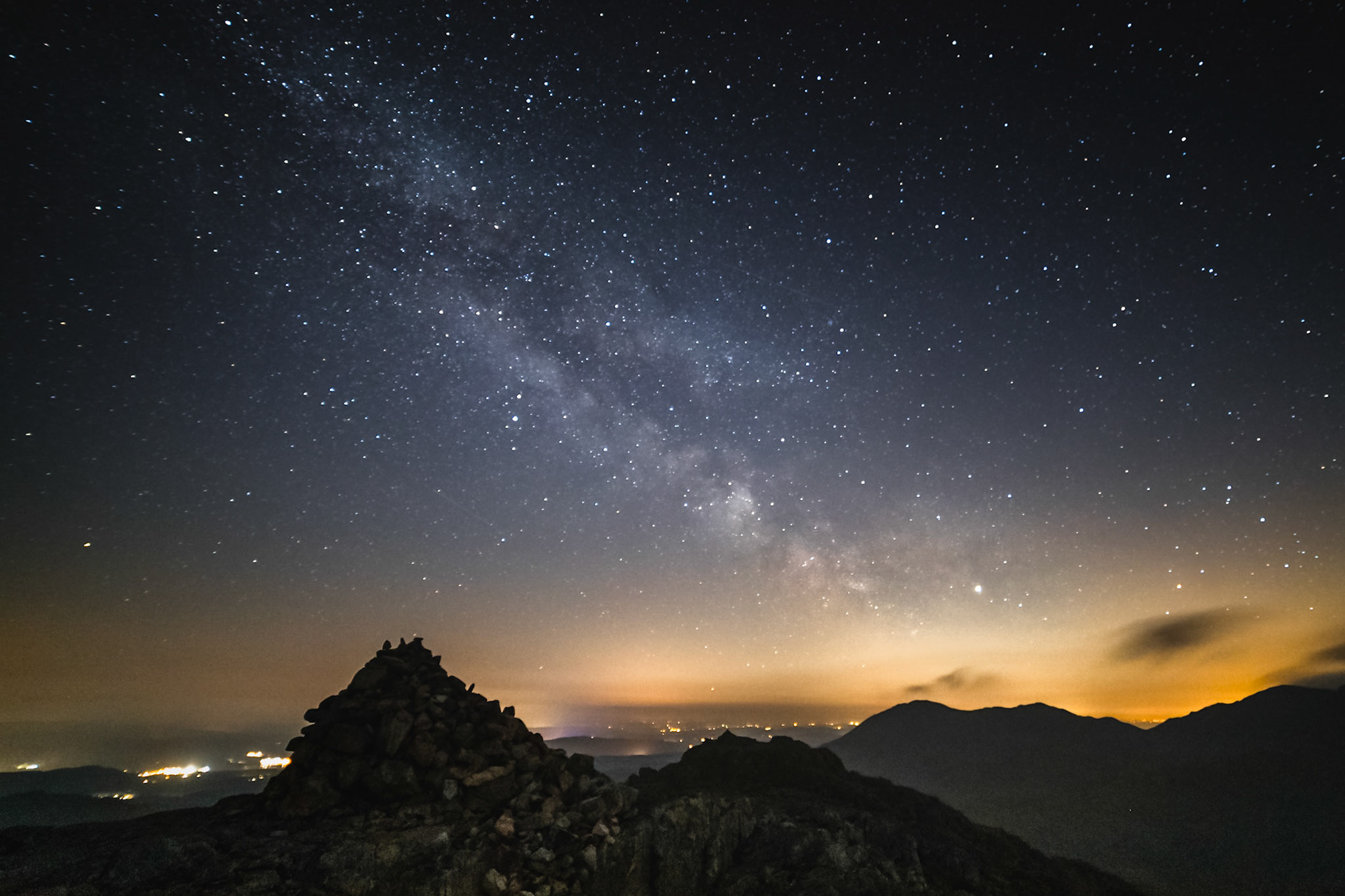 Milky way over Windermere