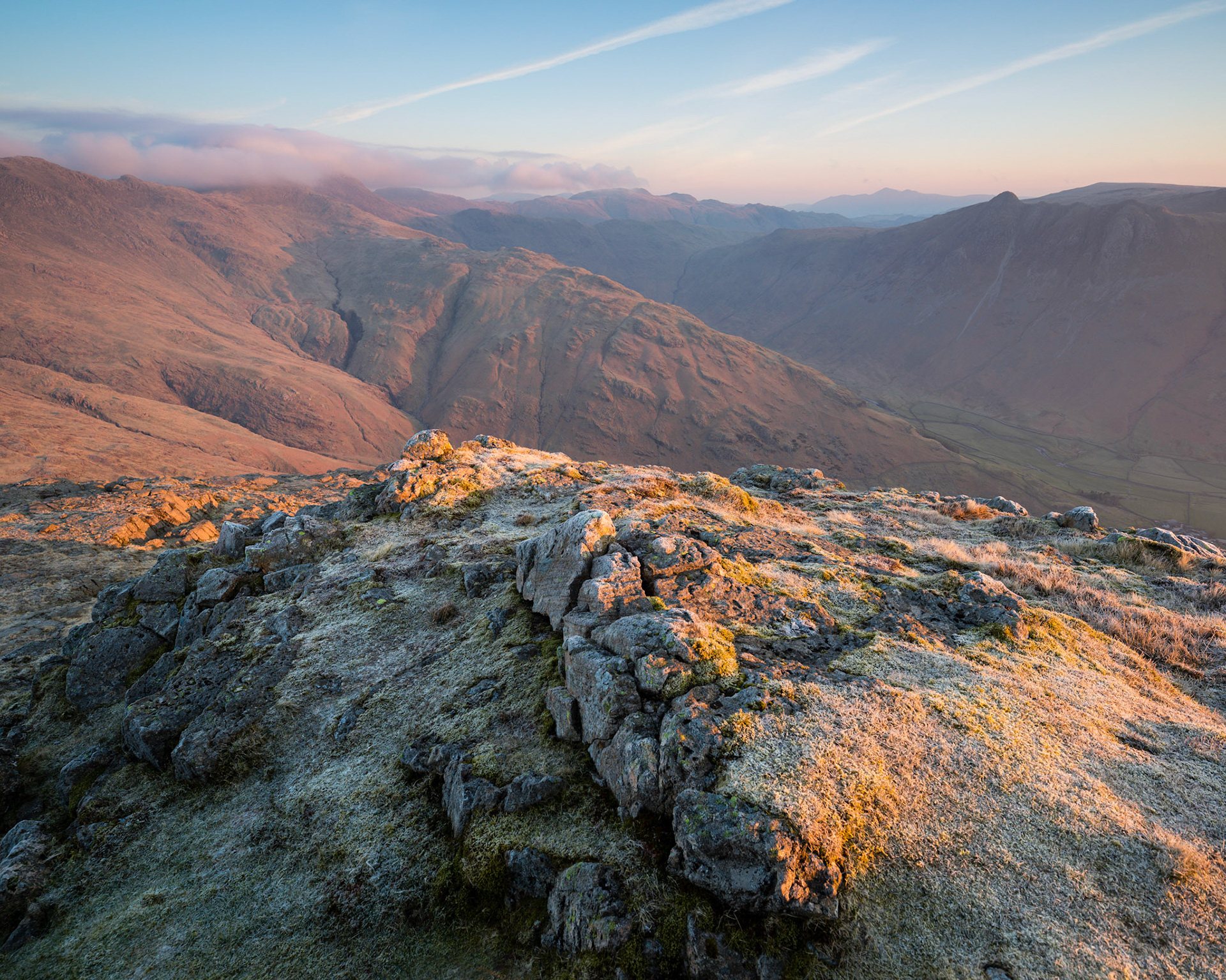 Dawn over the Langdales