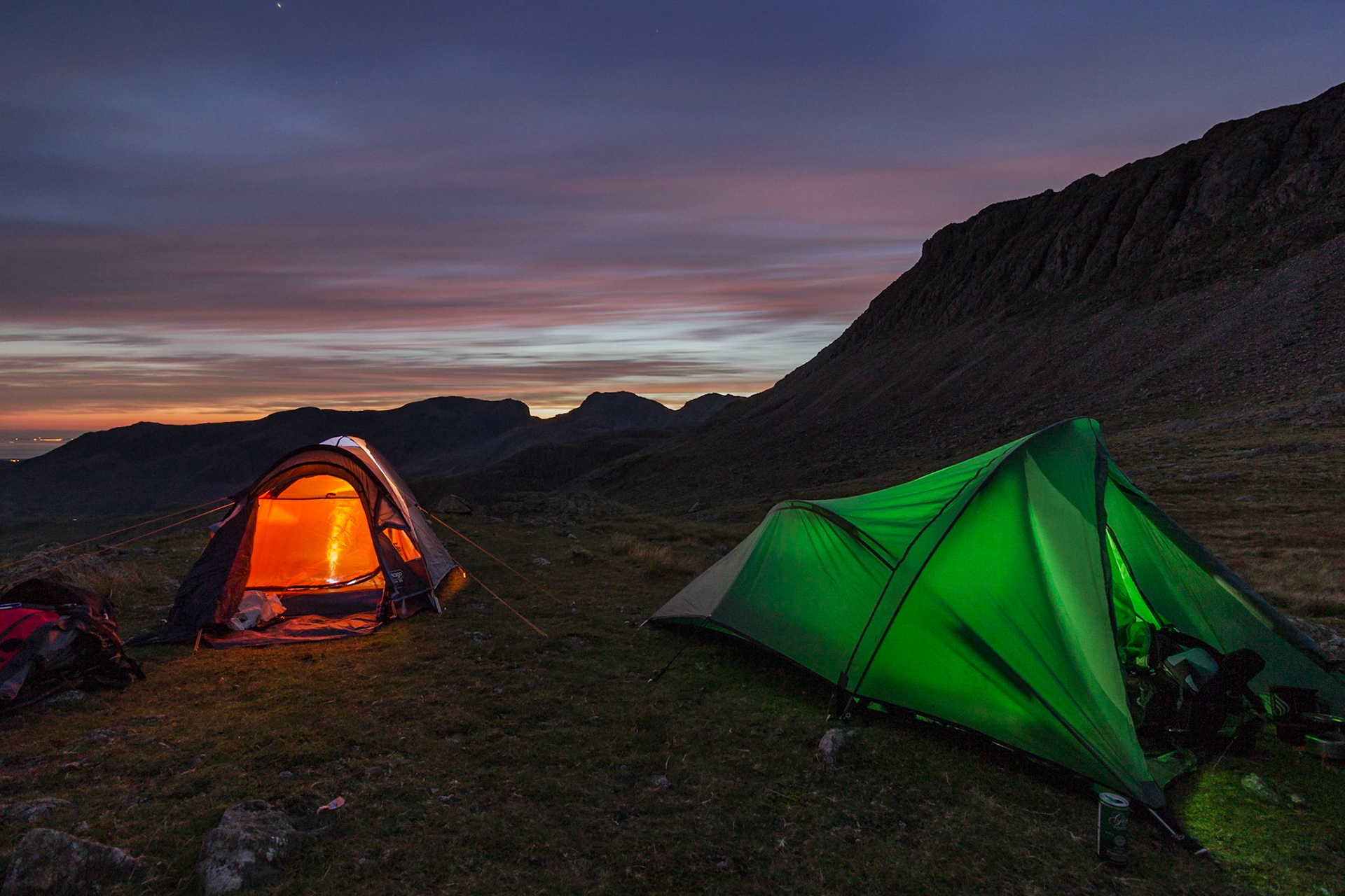 Three tarns wild camp