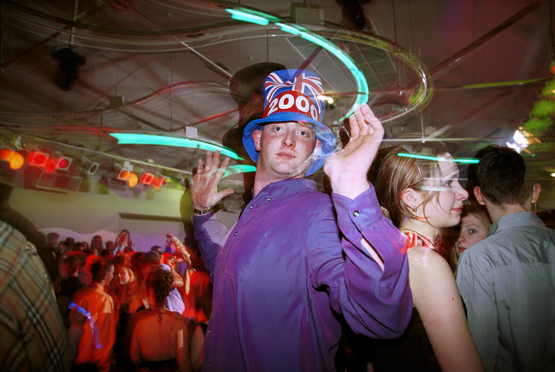 Celebrations at Liquid Night Club, Lancaster, UK January 2000