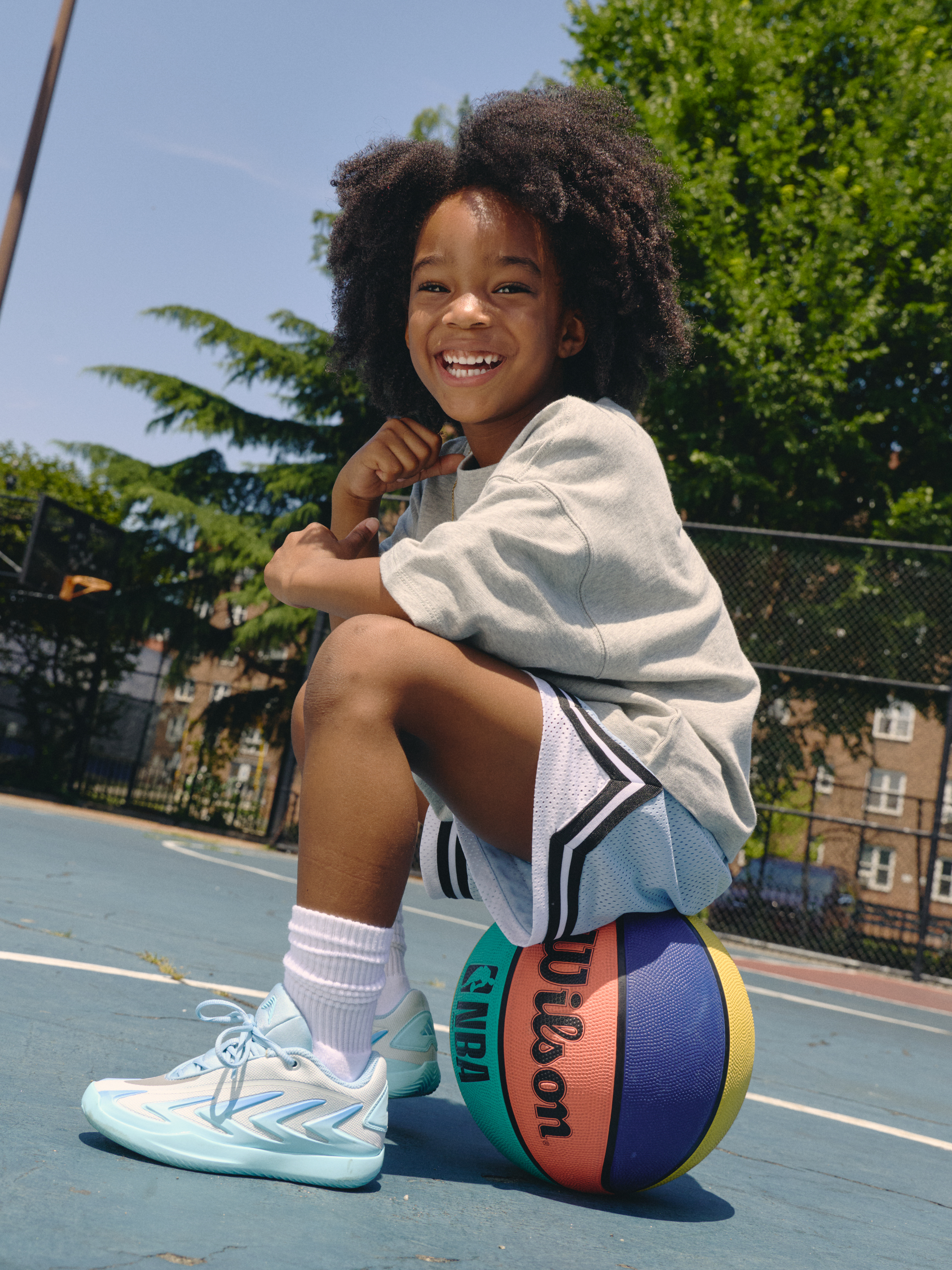 Footlocker Kids sportswear basketball lifestyle campaign — commercial photography by Mason Maengkom, NYC