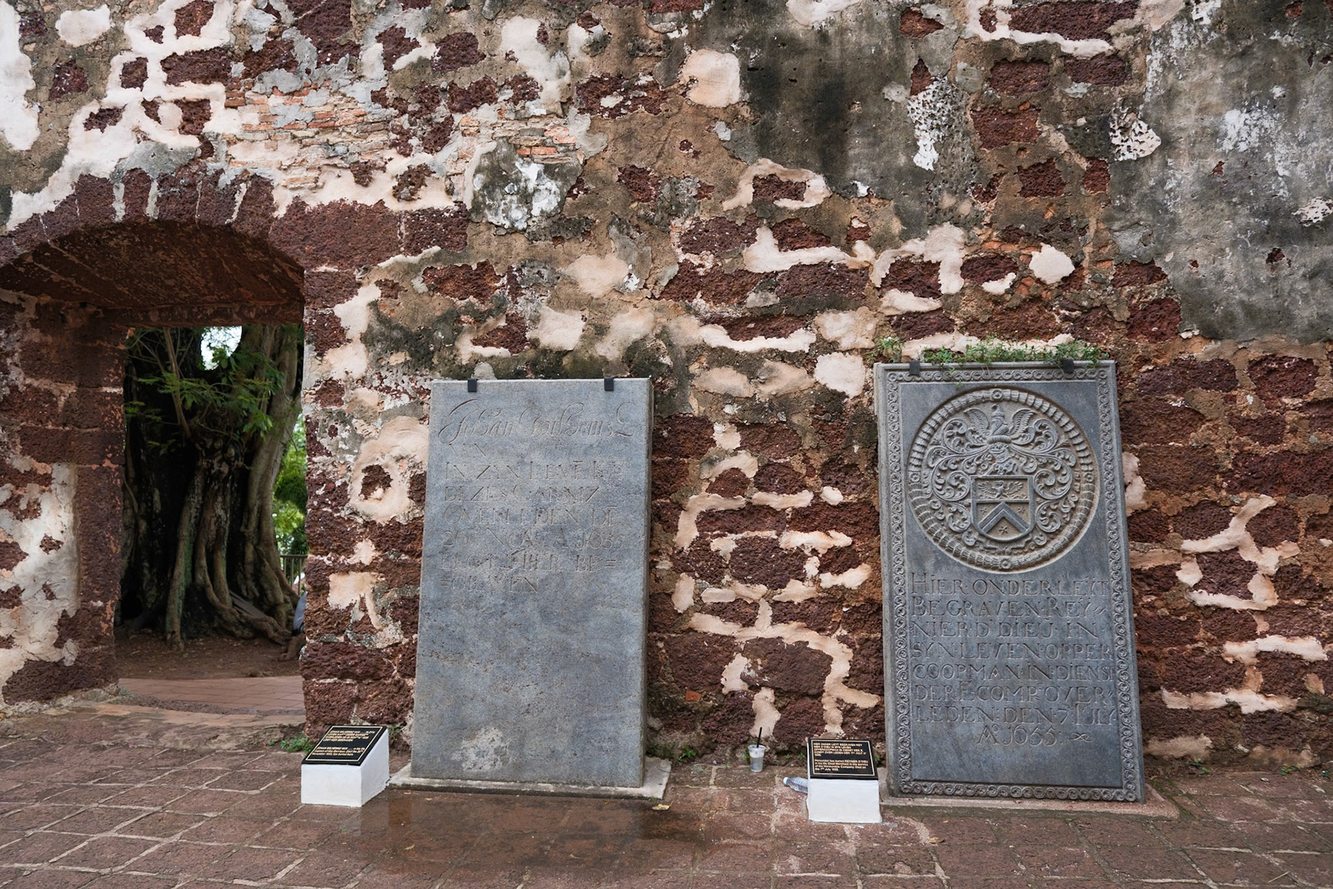Old Dutch grave stones