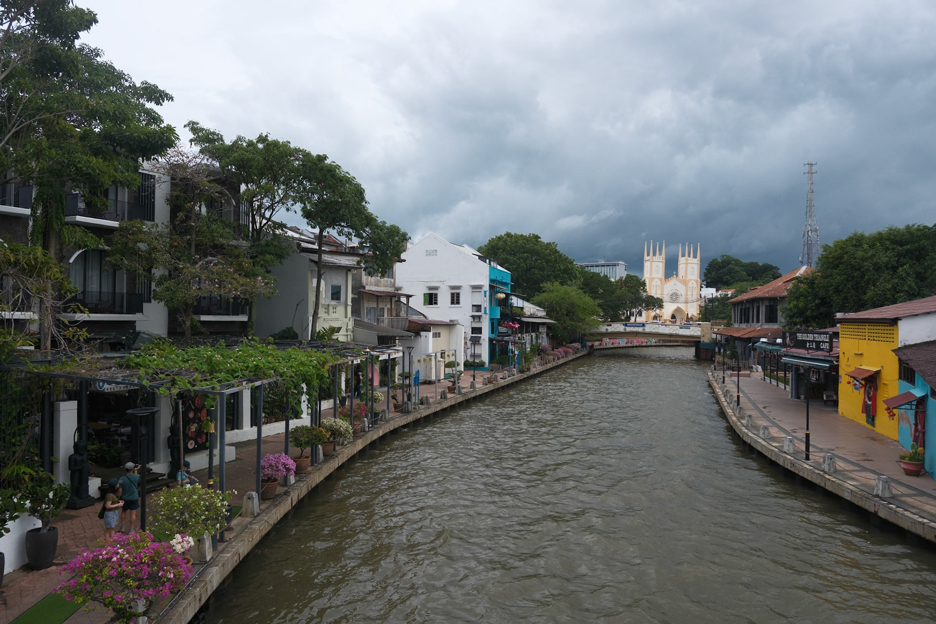 My hotel on the left 