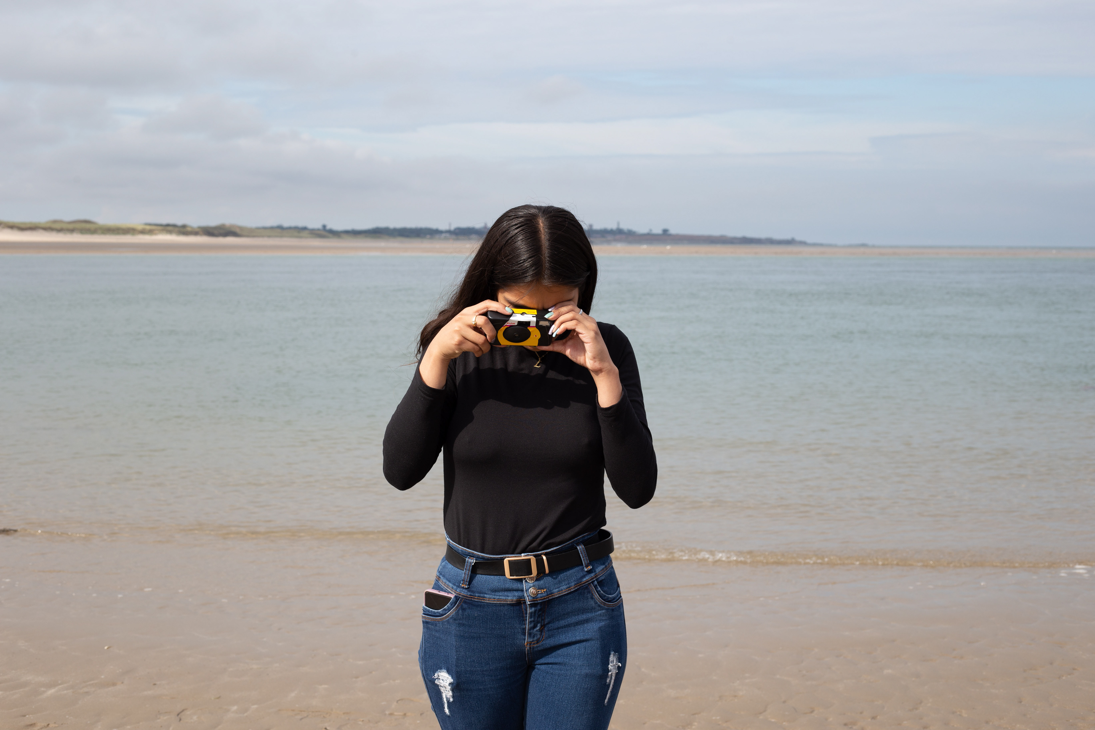 Ludmila taking photographs