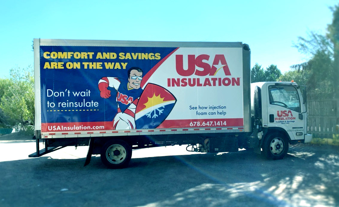 Commercial fleet wraps and box truck wraps in Atlanta, GA.