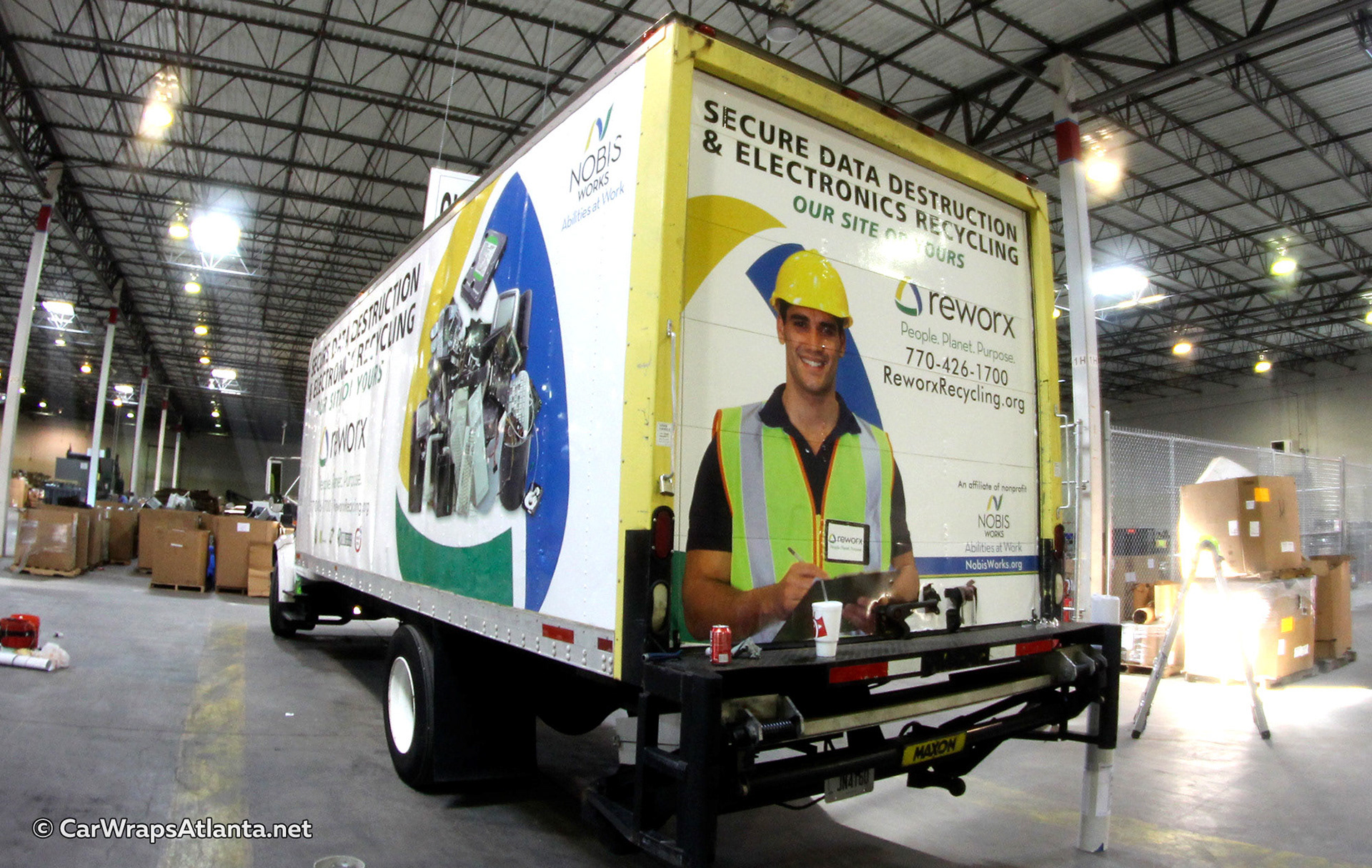 Custom full box truck wrap demonstrating high-impact mobile advertising in the Atlanta metro area.