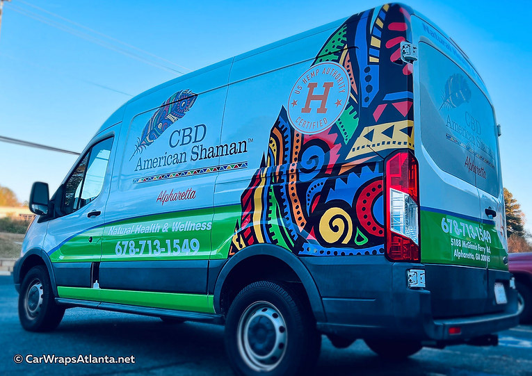Commercial vehicle and van wrap in Atlanta, GA.