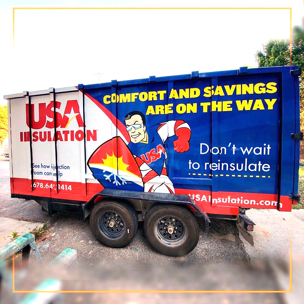 Dump trailer wraps in Atlanta.