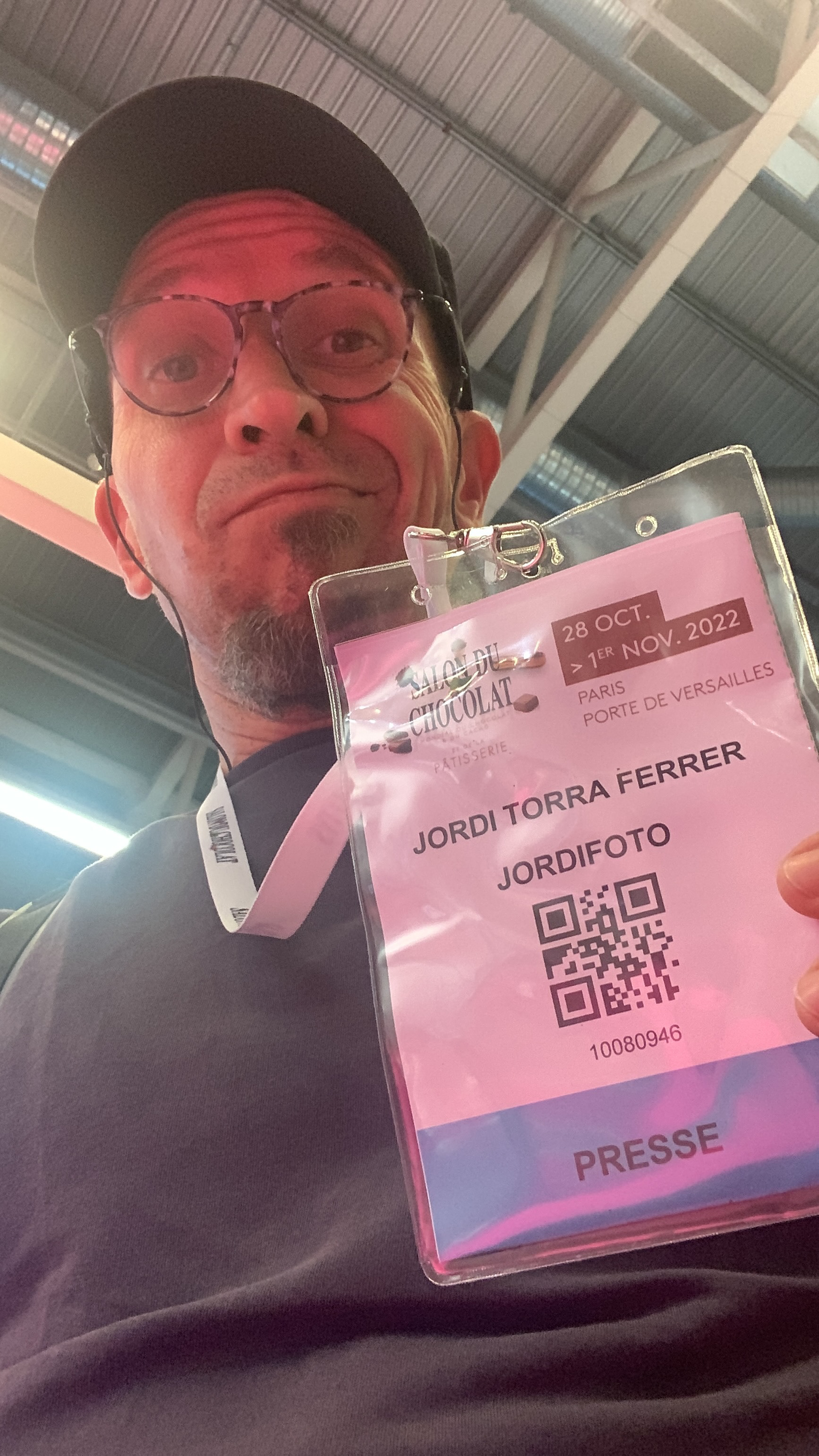 Badge time at the Salon du Chocolat