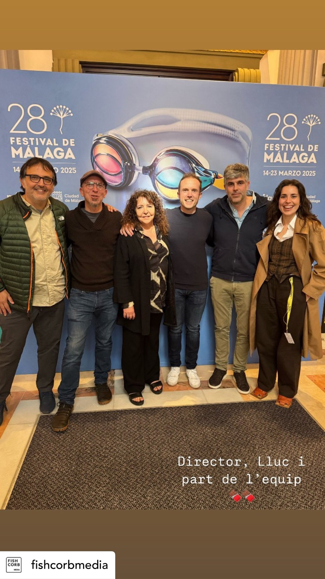 With the crew in Malaga Film Festival!