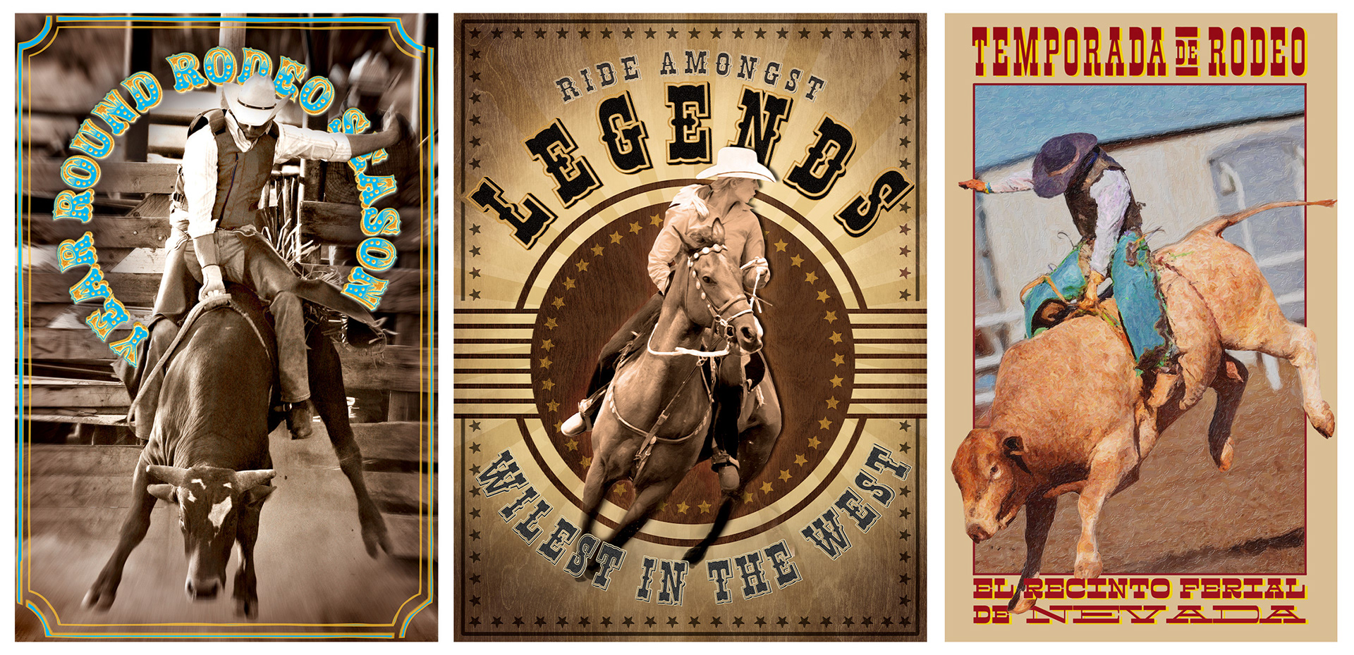 Rodeo Posters: Peacock Limited Series 2022