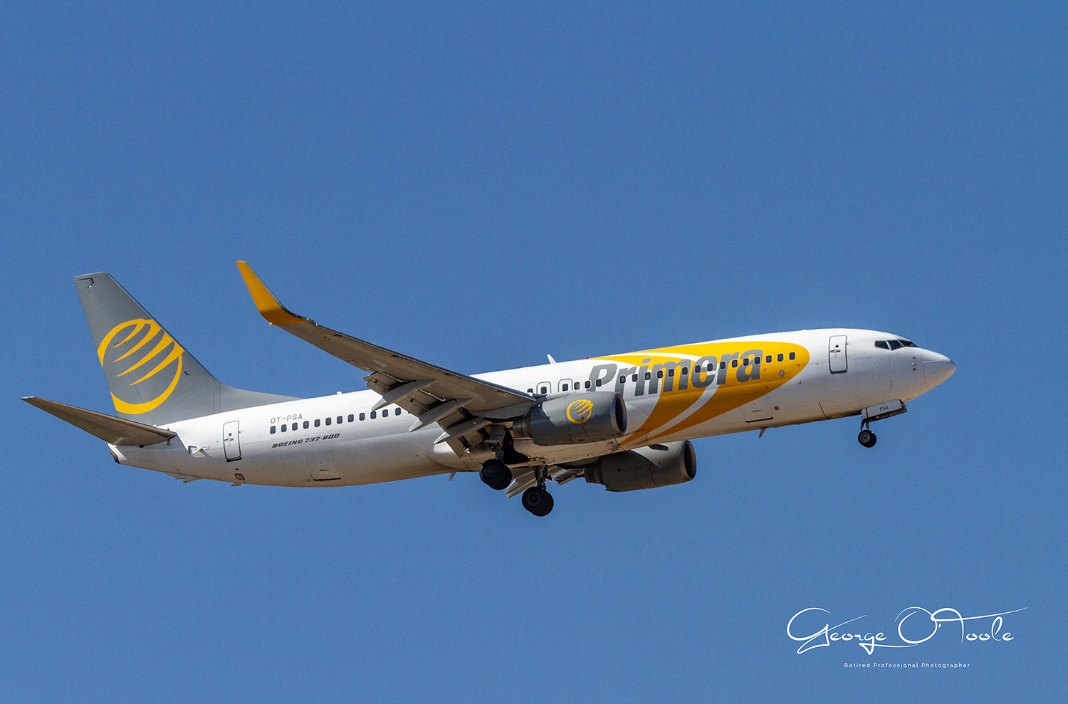 OY-PSA Boeing 737-8Q8 Primera Air Scandinavia